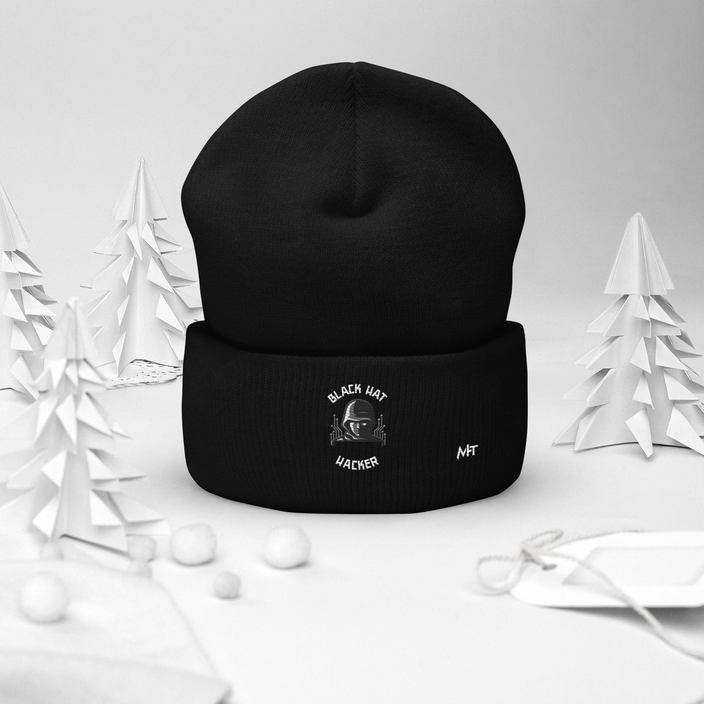 Black Hat Hacker - Cuffed Beanie by DarkByteGear