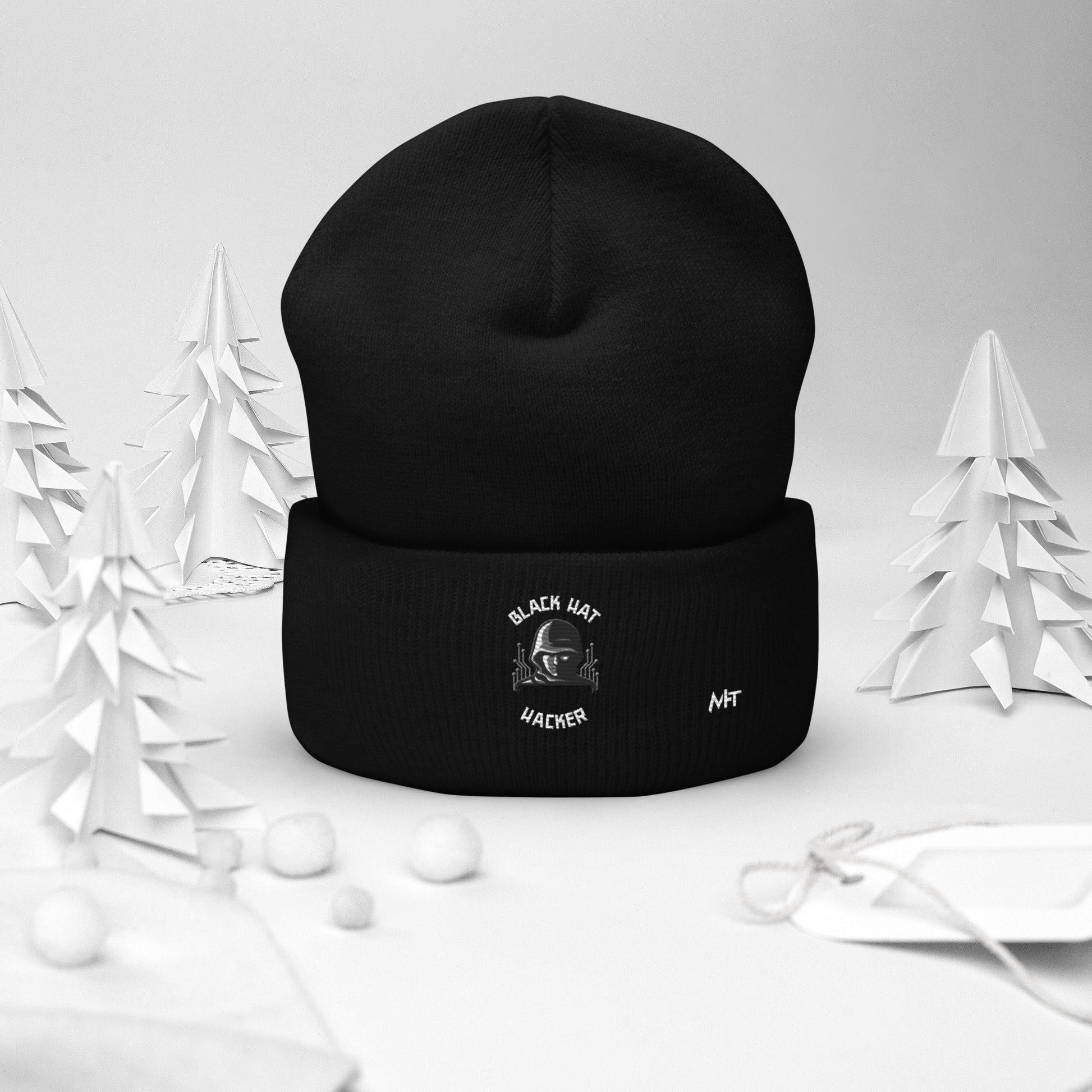 Black Hat Hacker - Cuffed Beanie by DarkByteGear