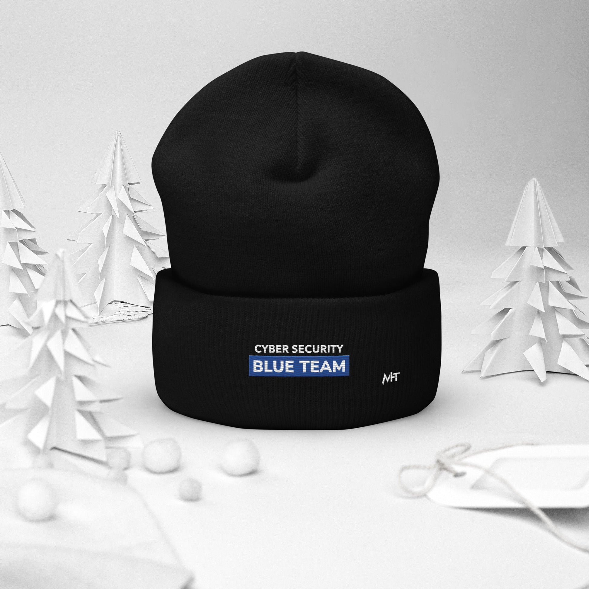 Cyber Security Blue Team V11 - Cuffed Beanie by DarkByteGear