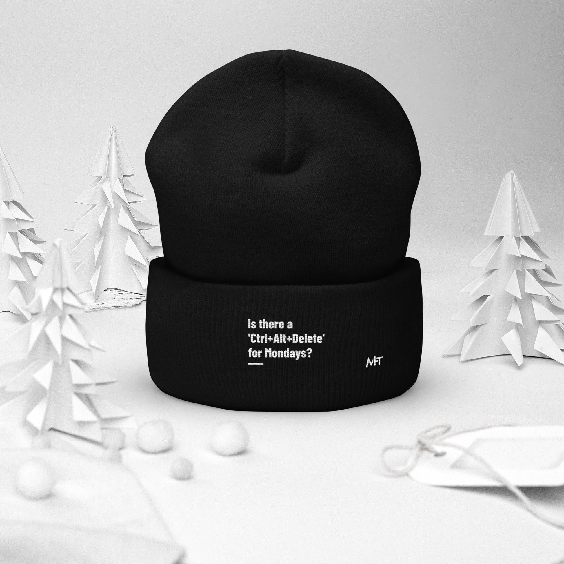 Is there a 'Ctrl+Alt+Delete' for Mondays? - Cuffed Beanie by DarkByteGear
