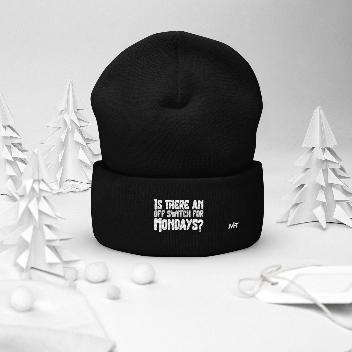 Is there an OFF switch for Mondays? - Cuffed Beanie by DarkByteGear