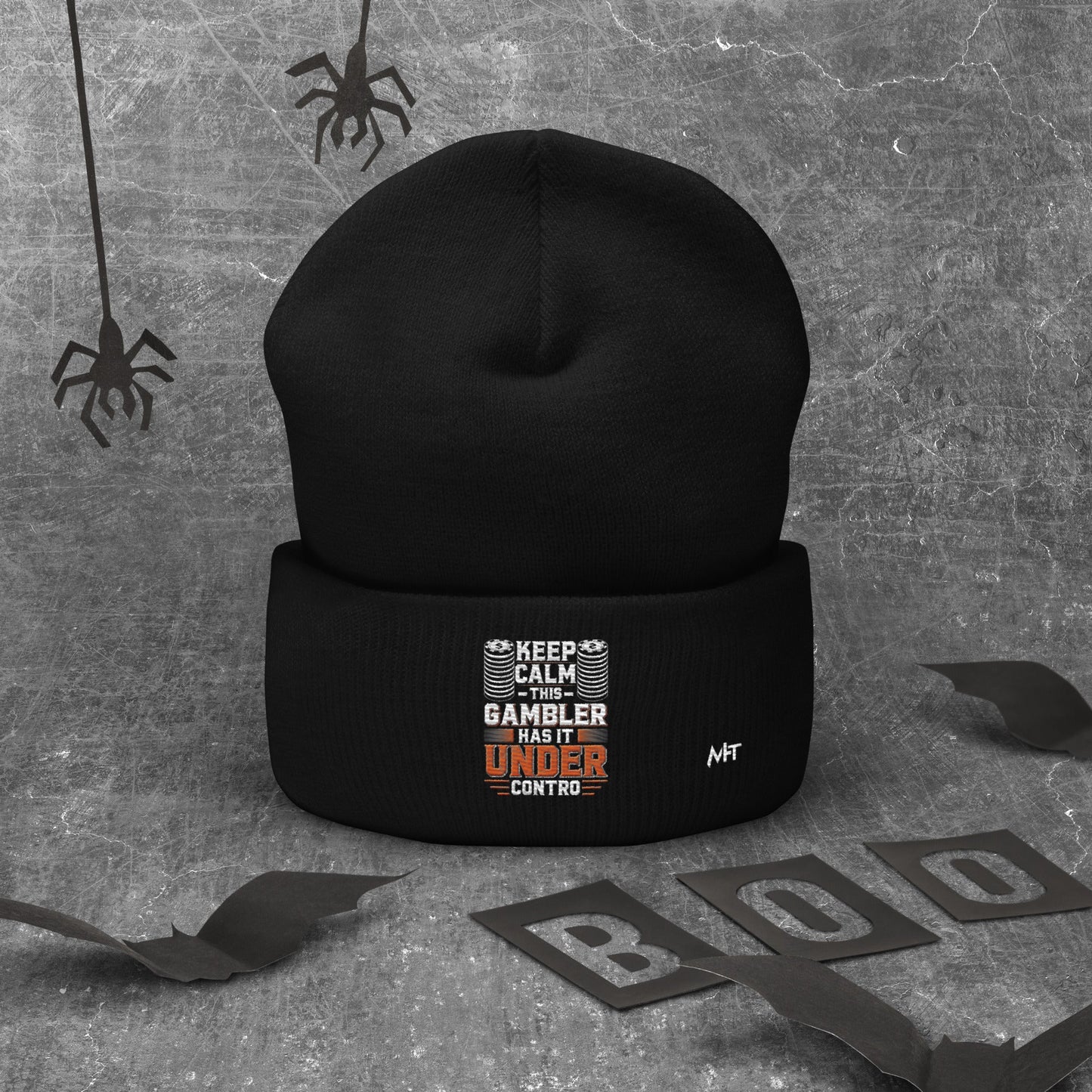 Keep Calm: This Gambler Has it under Control - Cuffed Beanie by DarkByteGear