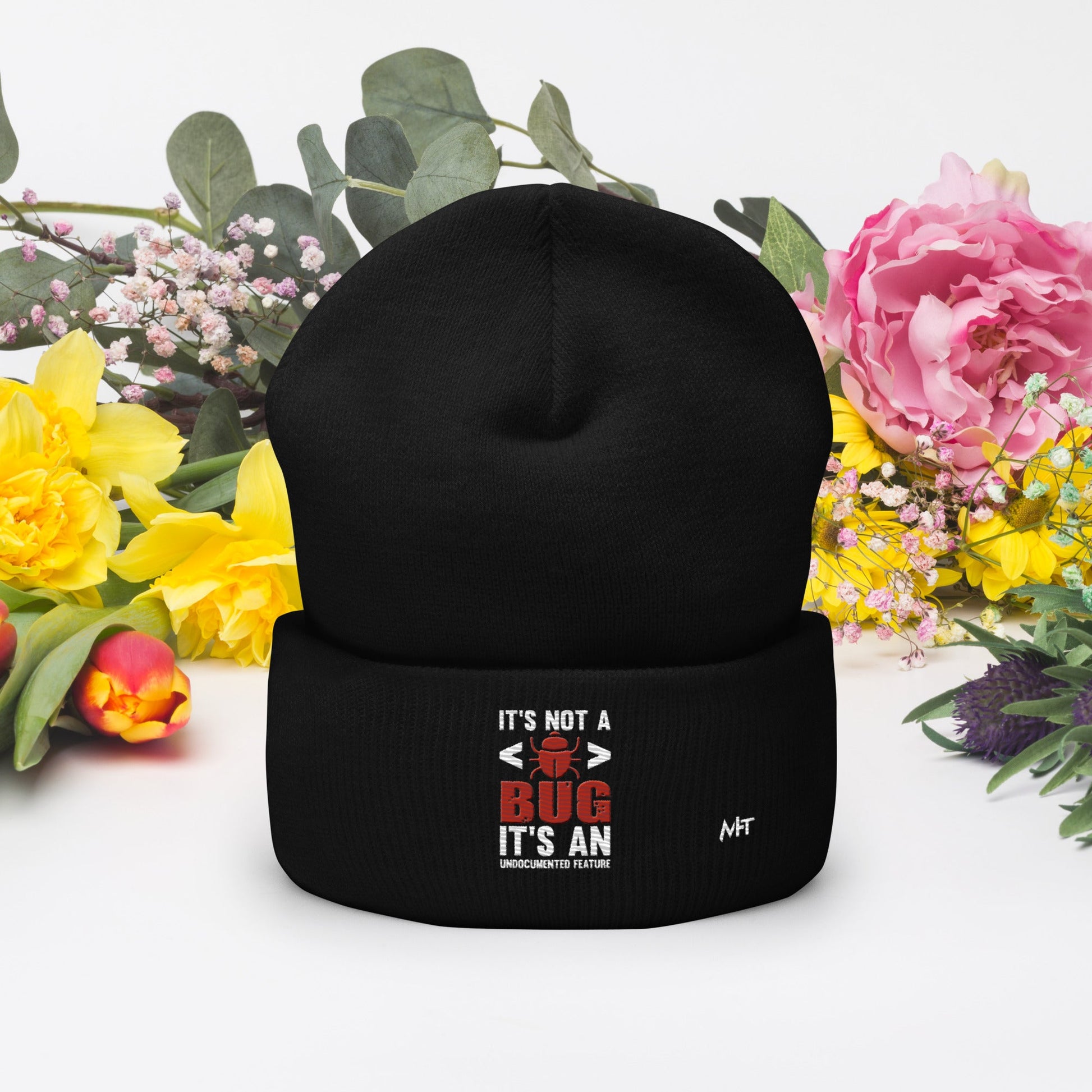 It's not a Bug; it's an Undocumented Feature - Cuffed Beanie by DarkByteGear