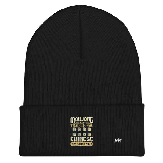 Mahjong is my Traditional Chinese Medicine - Cuffed Beanie by DarkByteGear