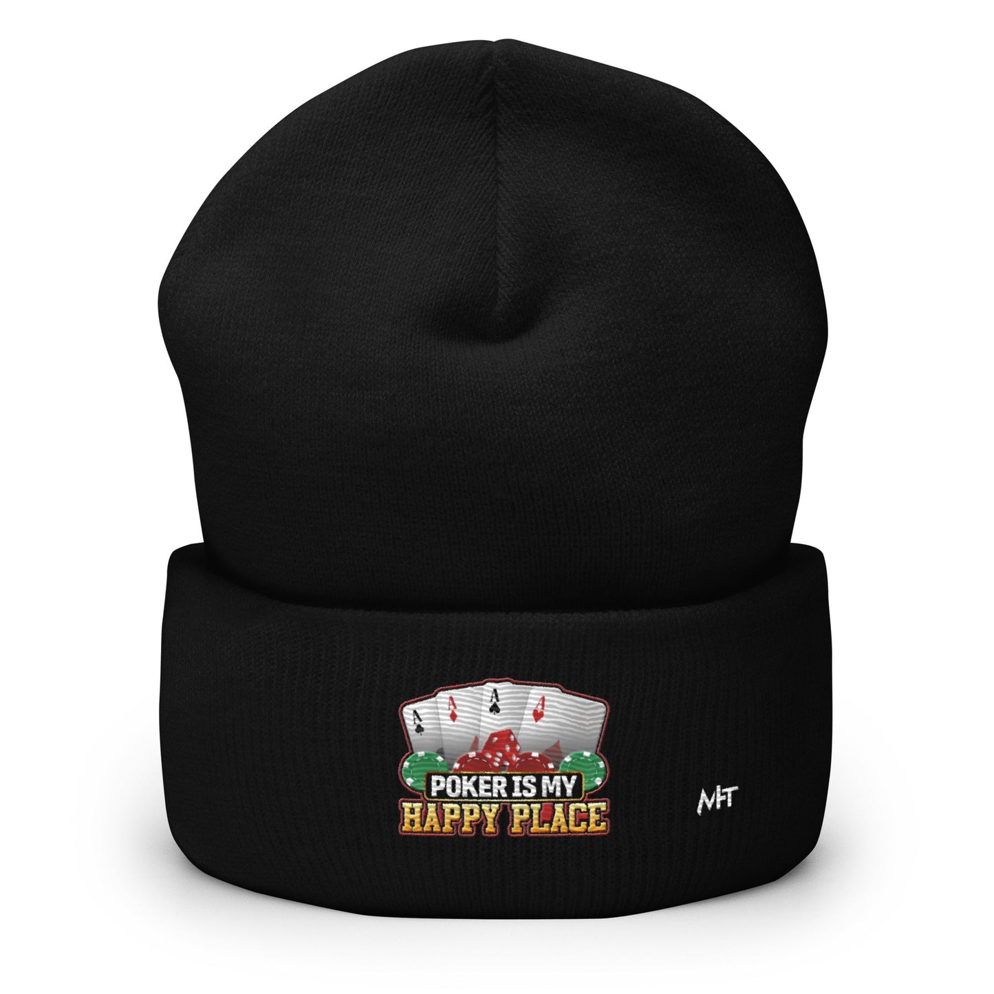 Poker Dad is like a Normal Dad but much Cooler - Cuffed Beanie by DarkByteGear