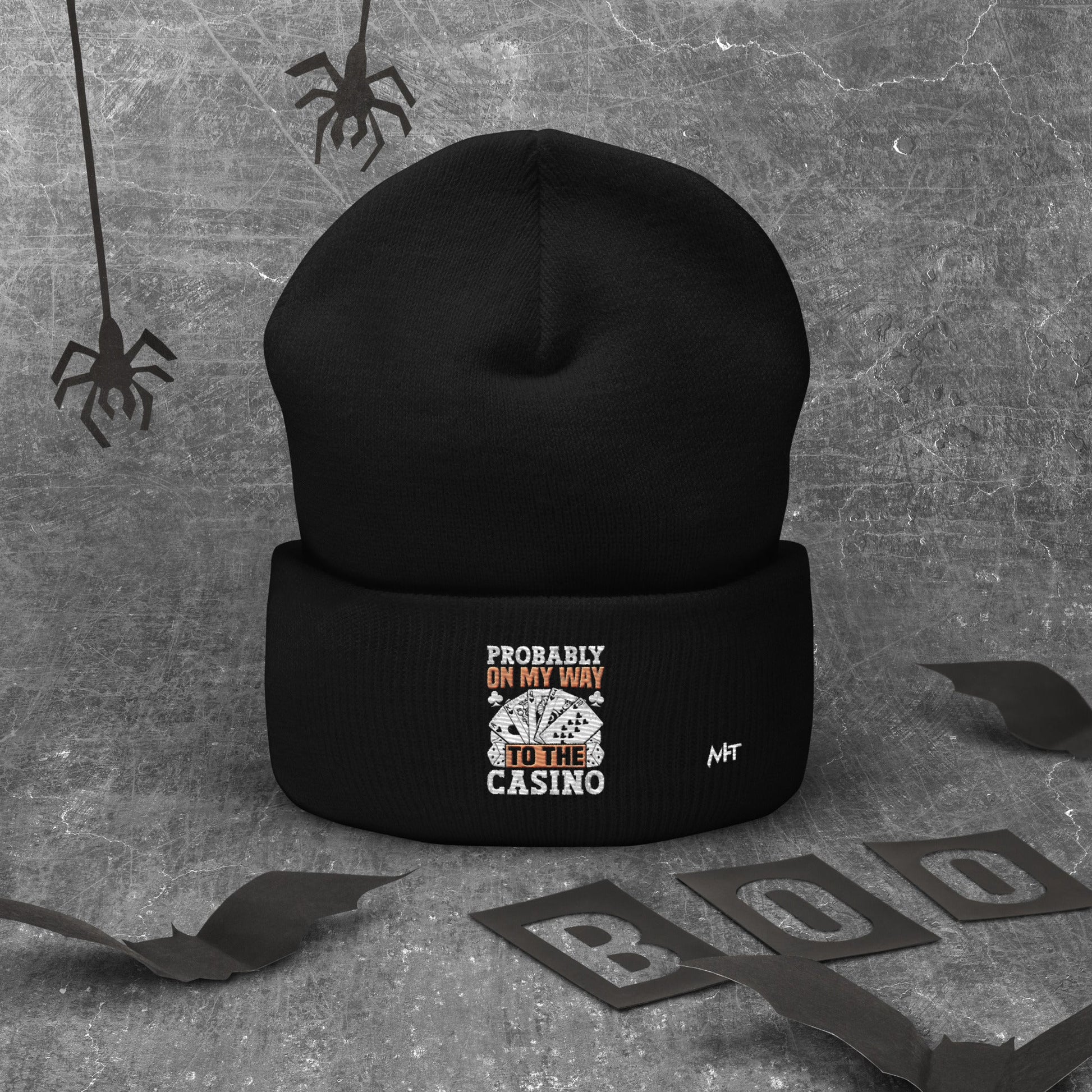 Probably, my way to the Casino - Cuffed Beanie by DarkByteGear