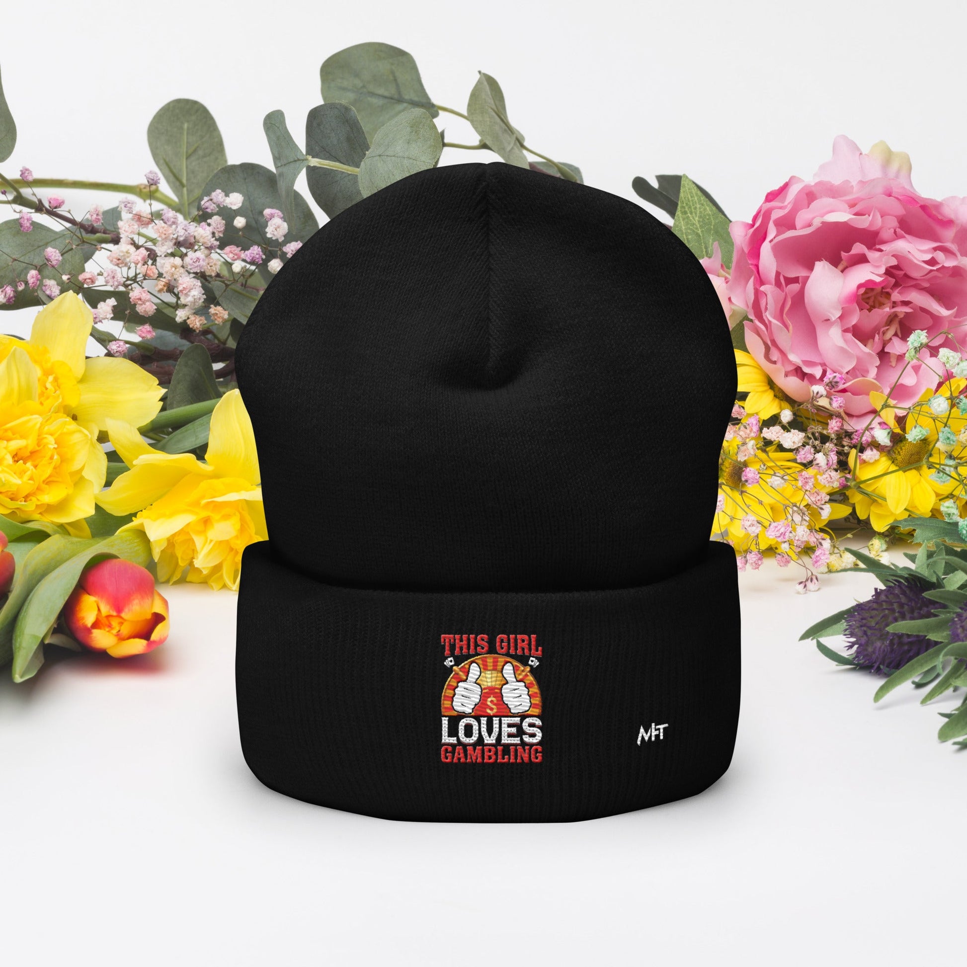 This Girl Loves Gambling - Cuffed Beanie by DarkByteGear
