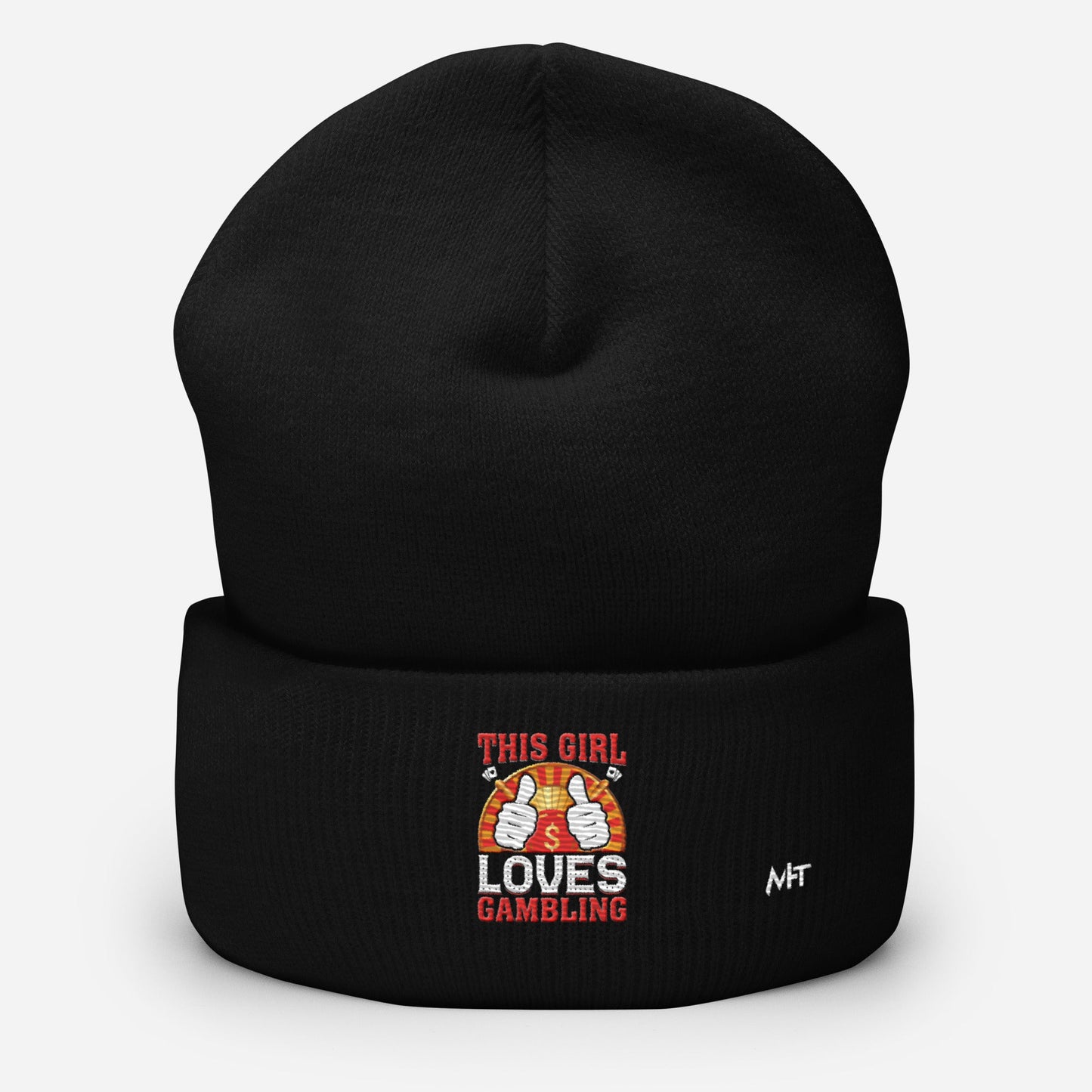 This Girl Loves Gambling - Cuffed Beanie by DarkByteGear