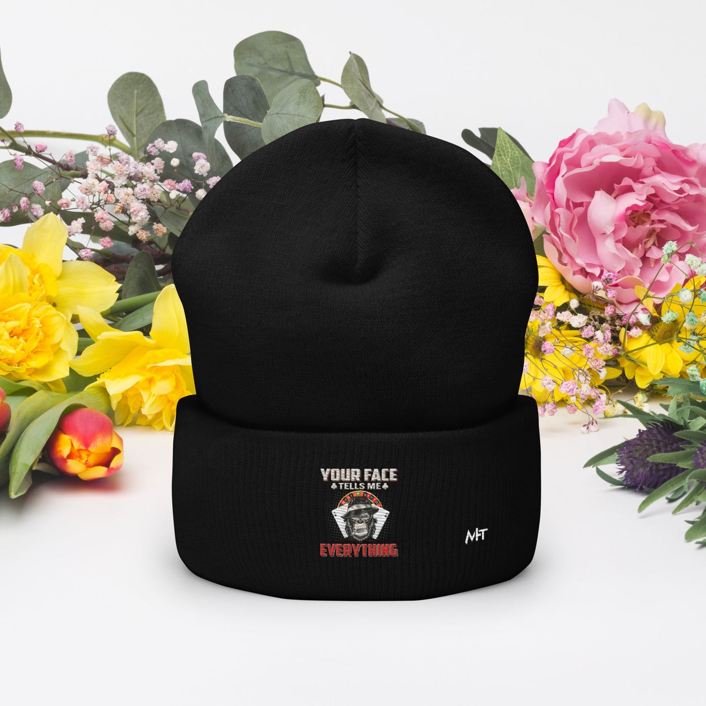 Your Face Tells me Everything - Cuffed Beanie by DarkByteGear