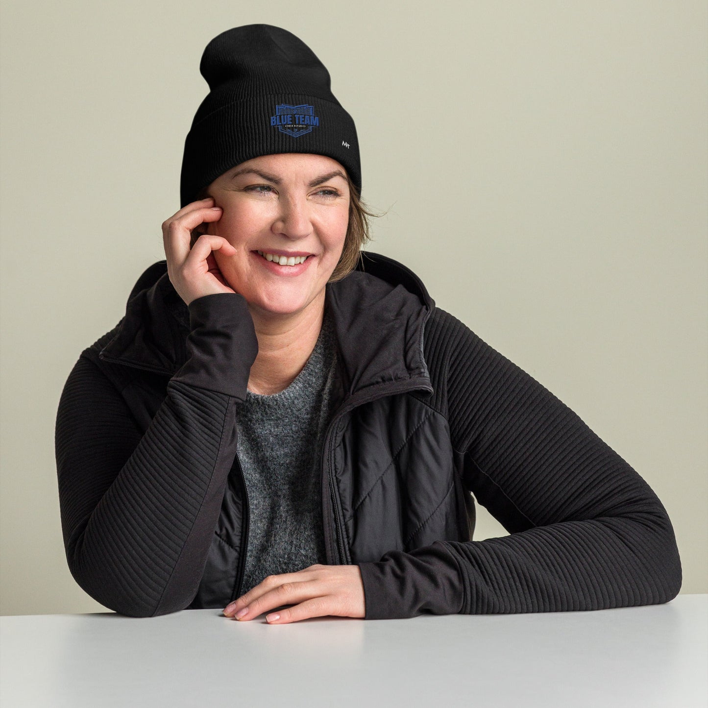 Cyber Security Blue Team - Cuffed Beanie by DarkByteGear