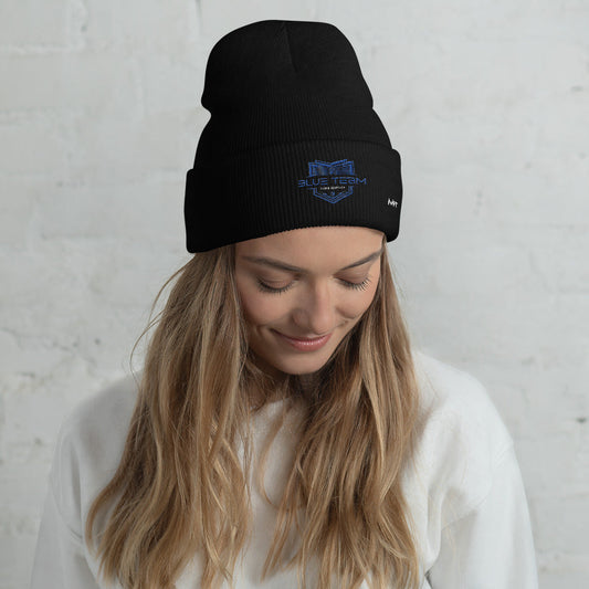 Cyber Security Blue Team V15 - Cuffed Beanie by DarkByteGear