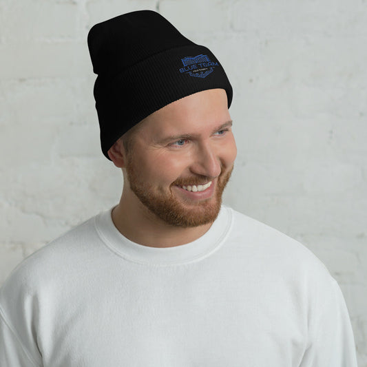 Cyber Security Blue Team V17 - Cuffed Beanie by DarkByteGear