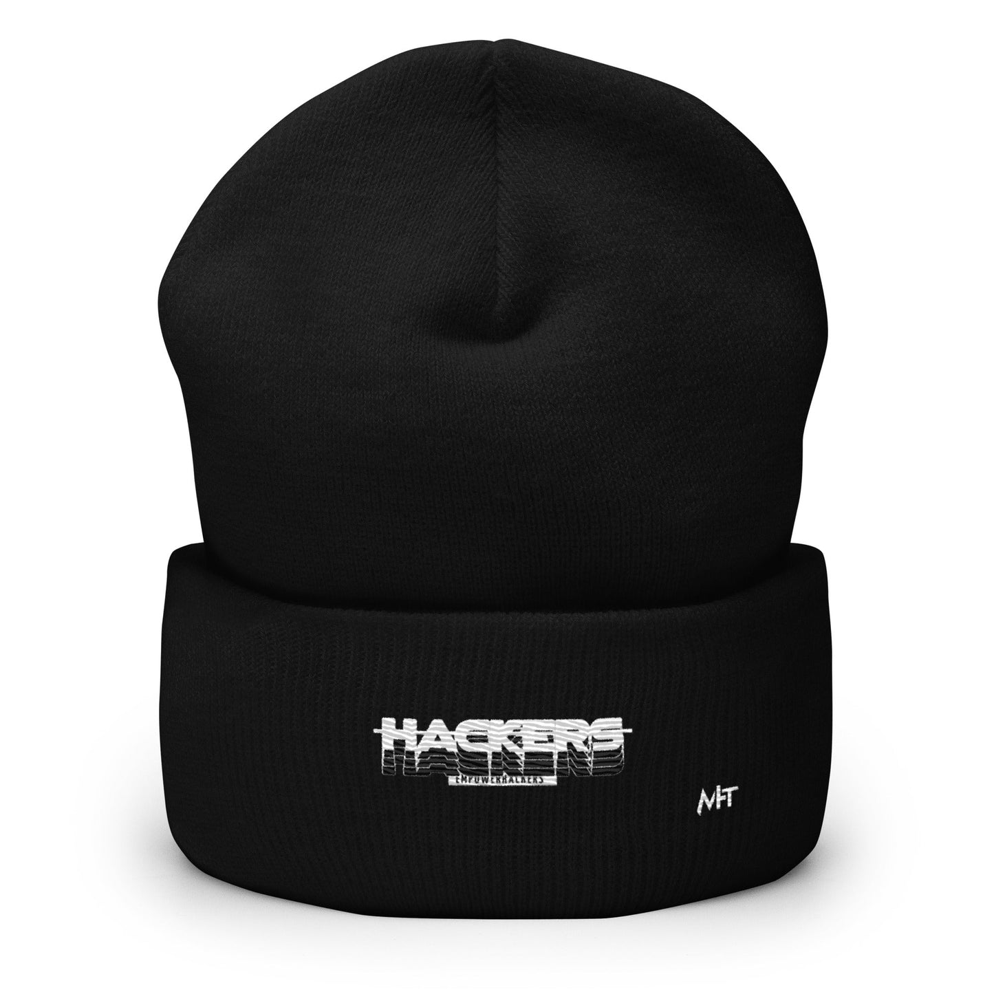 Hackers Empower Hackers V3 - Cuffed Beanie by DarkByteGear
