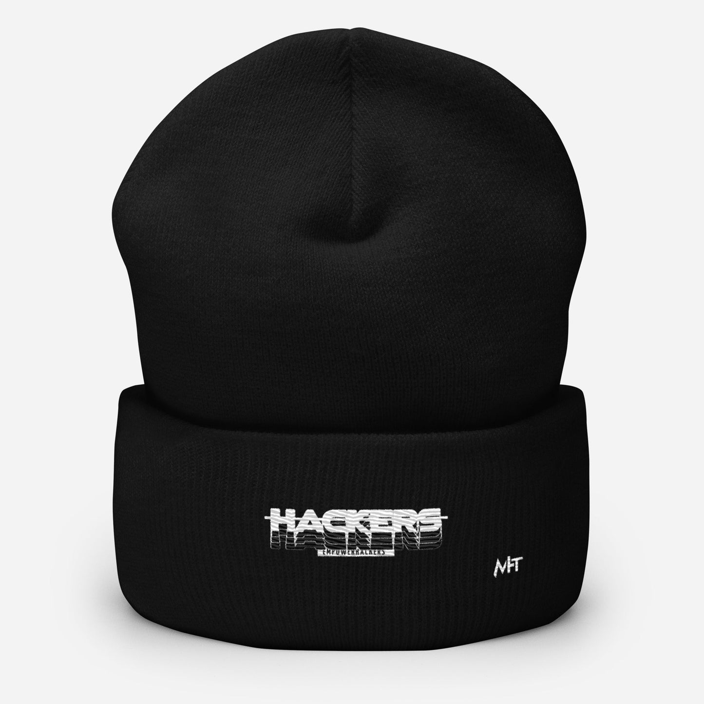 Hackers Empower Hackers V3 - Cuffed Beanie by DarkByteGear