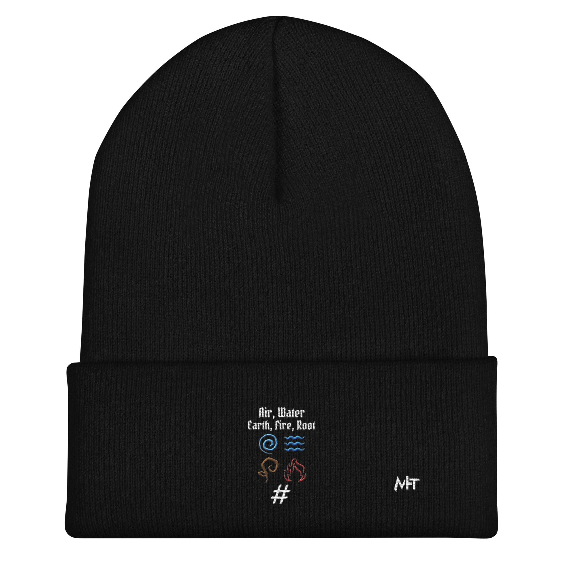 Air, Water, Earth, Fire, Root - Cuffed Beanie by DarkByteGear