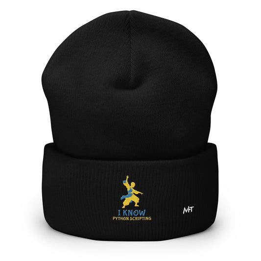 I Know Python Scripting - Cuffed Beanie by DarkByteGear