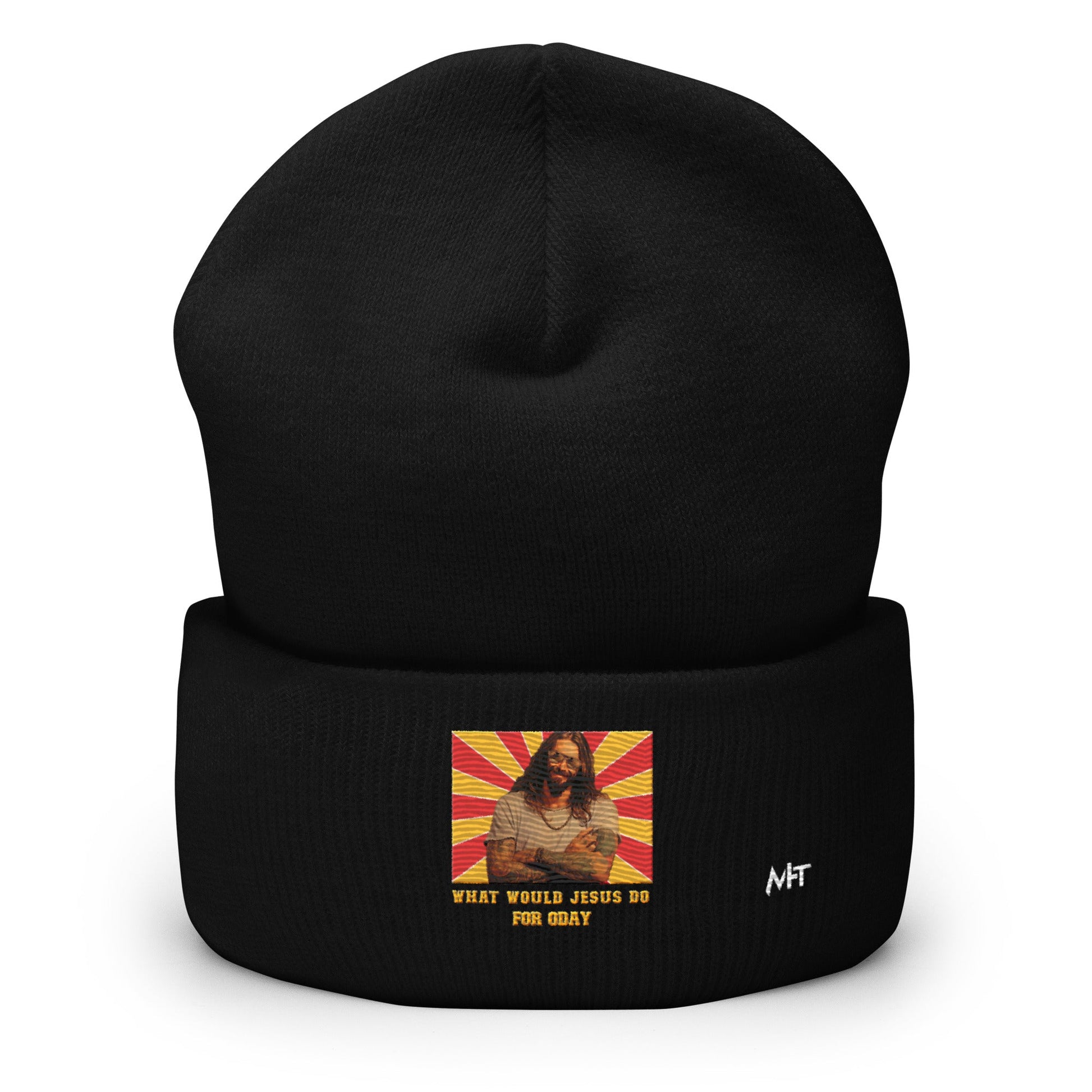 What would Jesus do for 0day v1 - Cuffed Beanie by DarkByteGear