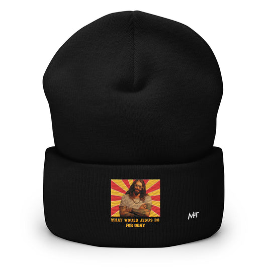 What would Jesus do for 0day v1 - Cuffed Beanie by DarkByteGear