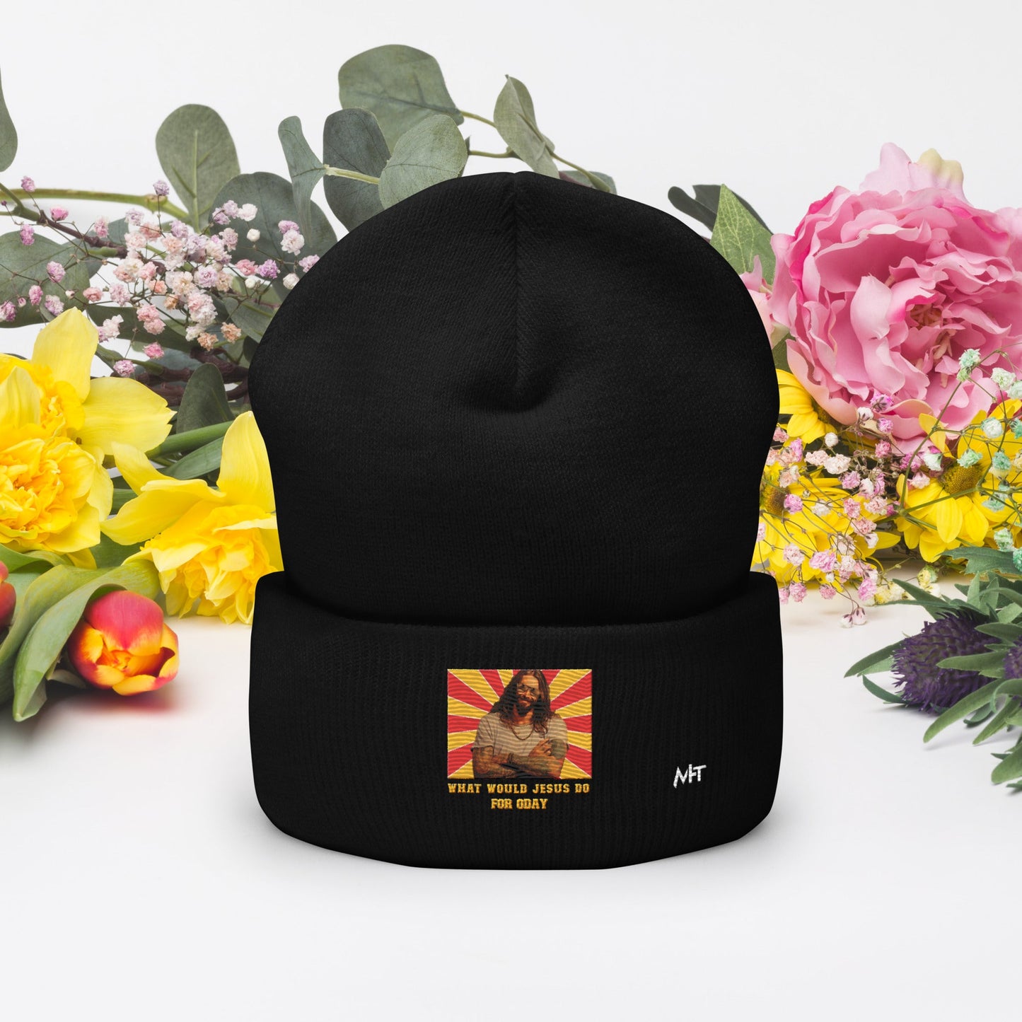 What would Jesus do for 0day v1 - Cuffed Beanie by DarkByteGear