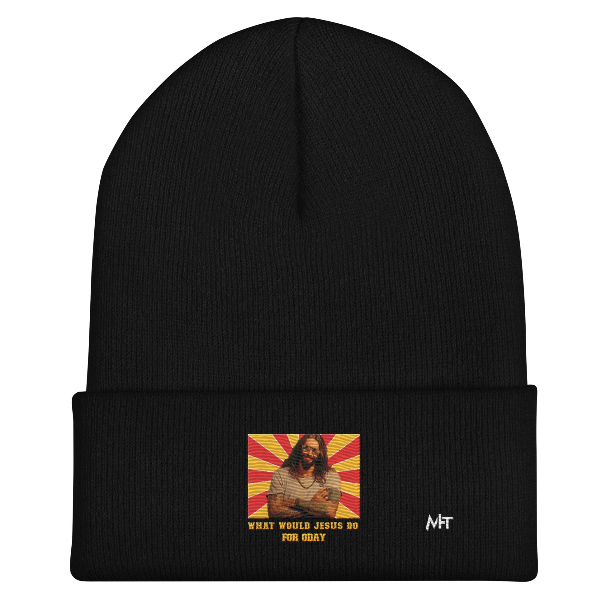 What would Jesus do for 0day v1 - Cuffed Beanie by DarkByteGear