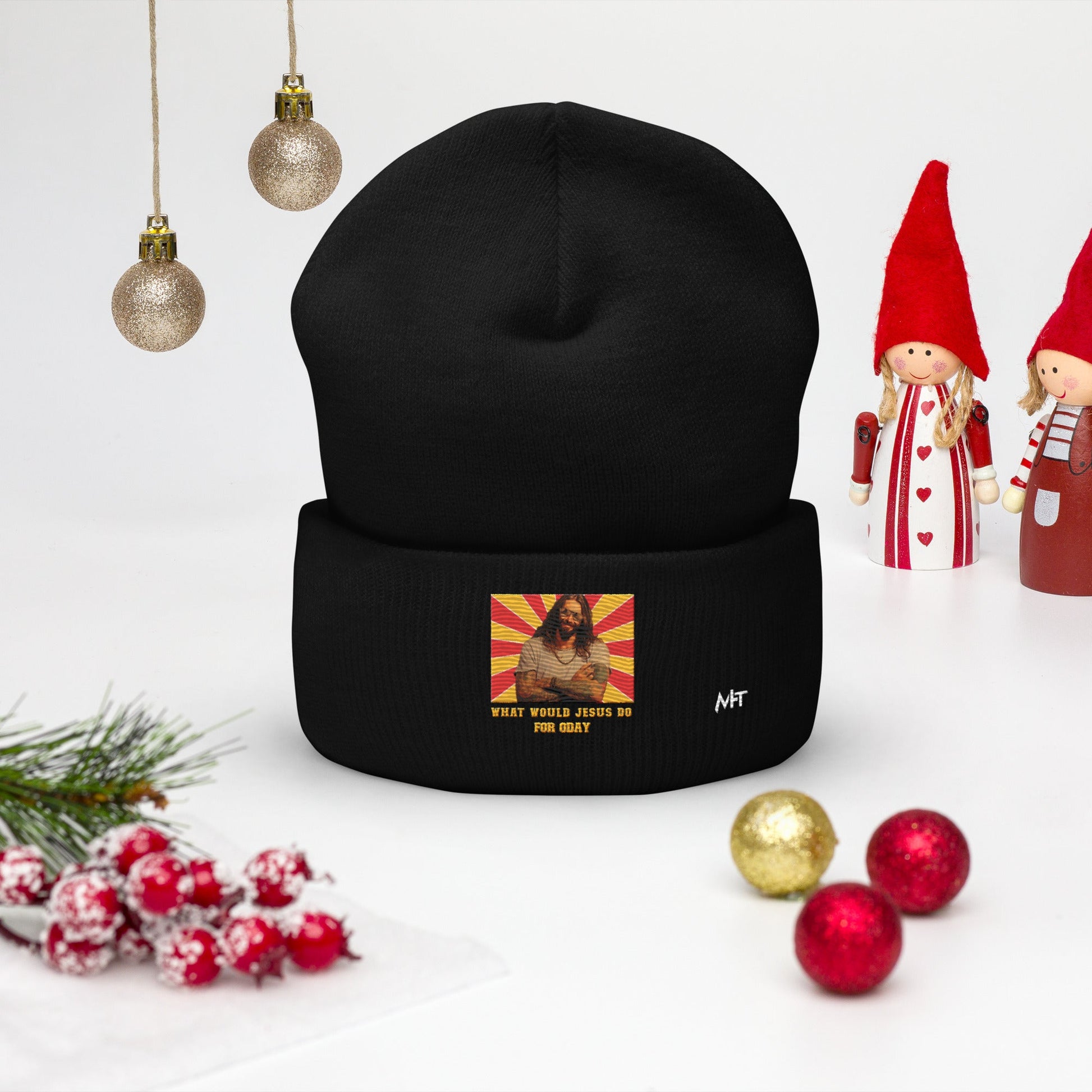 What would Jesus do for 0day v1 - Cuffed Beanie by DarkByteGear