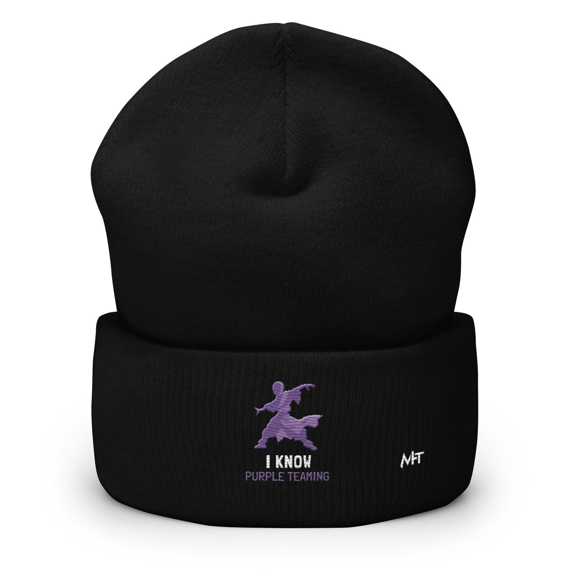 I Know Purple Teaming - Cuffed Beanie by DarkByteGear