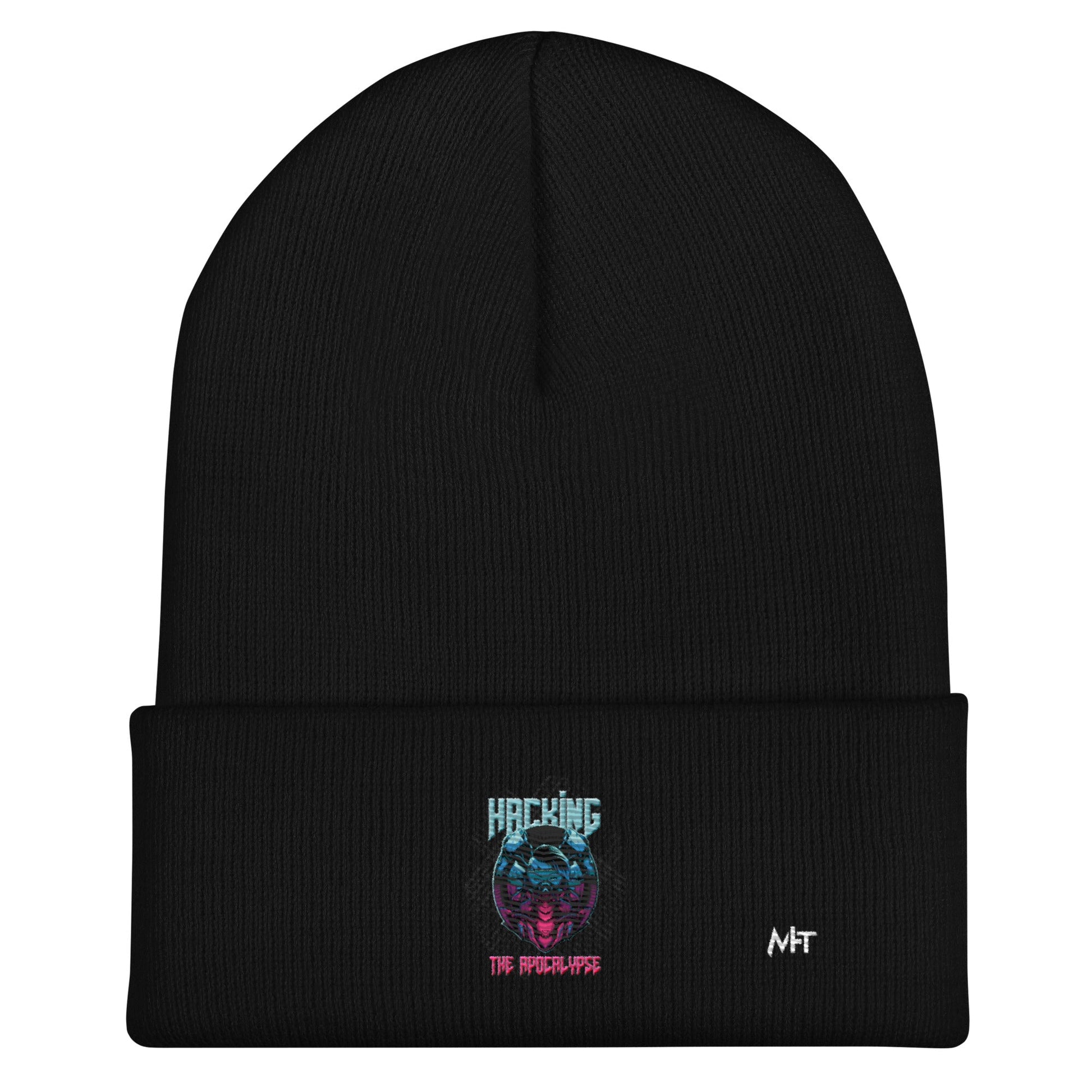 Hacking the apocalypse V2 - Cuffed Beanie by DarkByteGear
