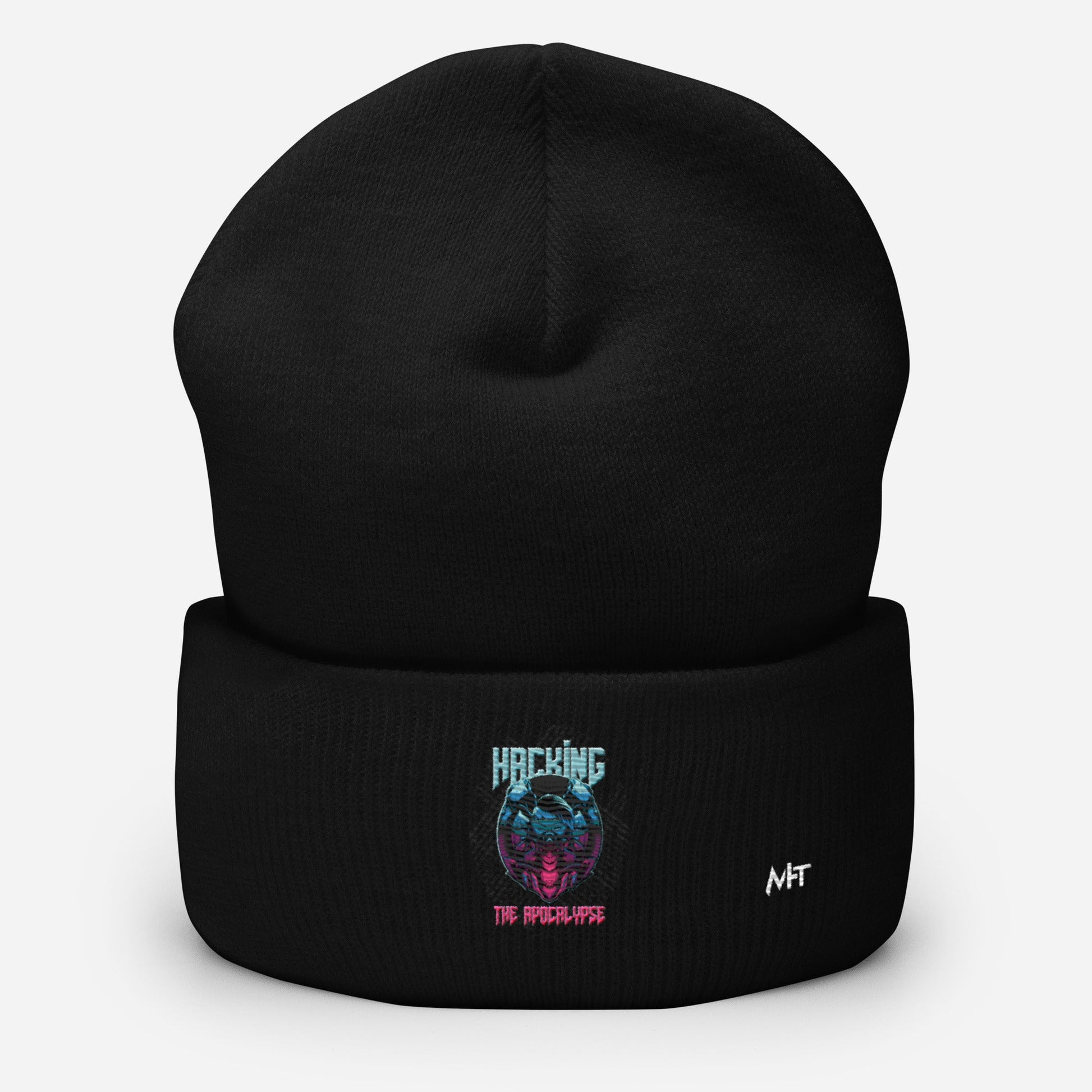 Hacking the apocalypse V2 - Cuffed Beanie by DarkByteGear