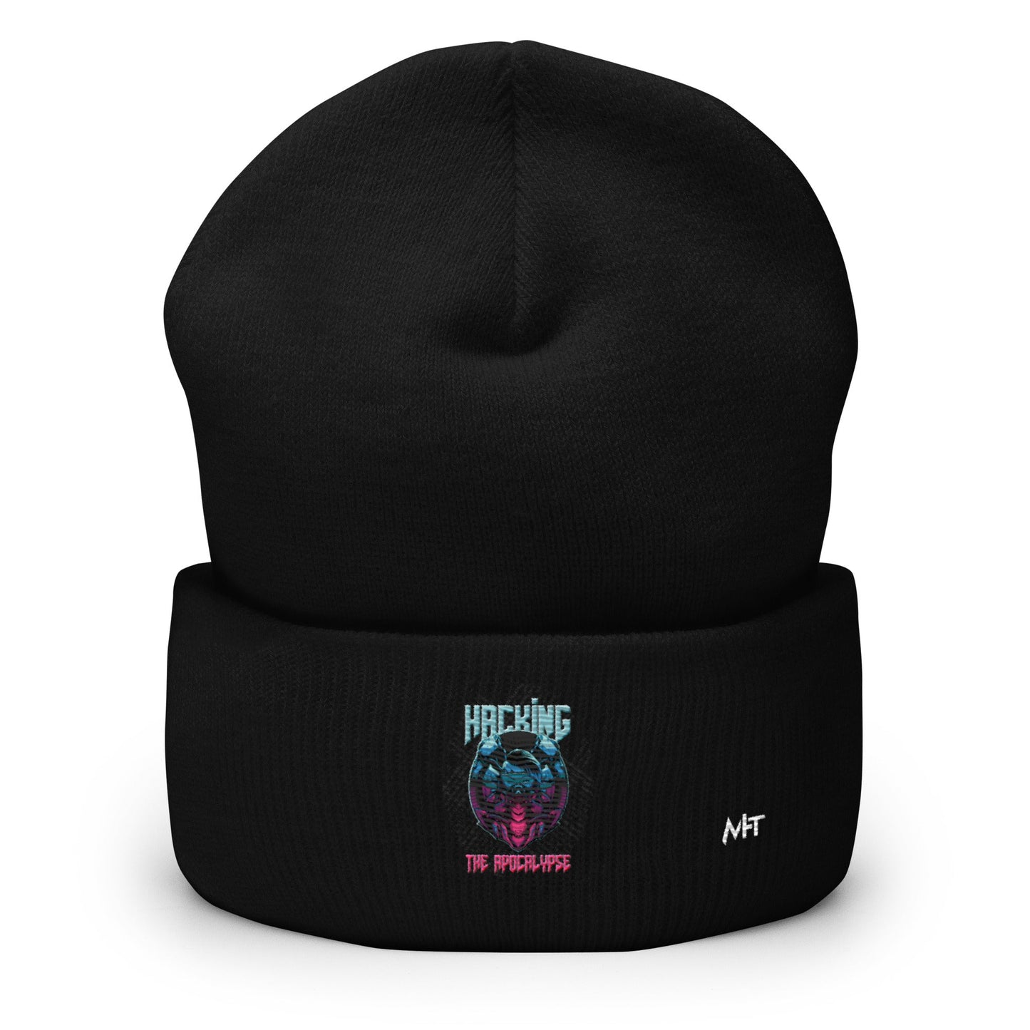 Hacking the apocalypse V2 - Cuffed Beanie by DarkByteGear