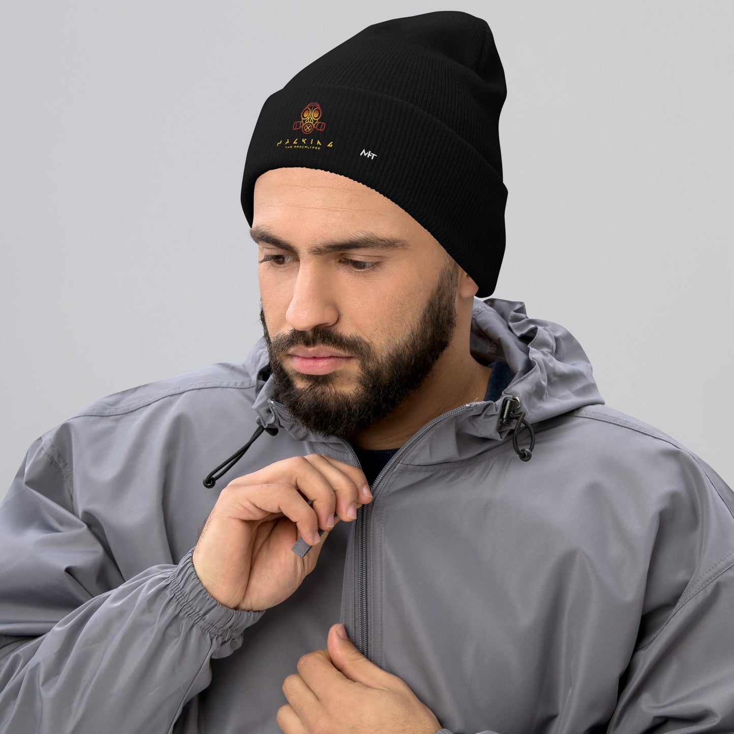 Hacking the apocalypse - Cuffed Beanie by DarkByteGear