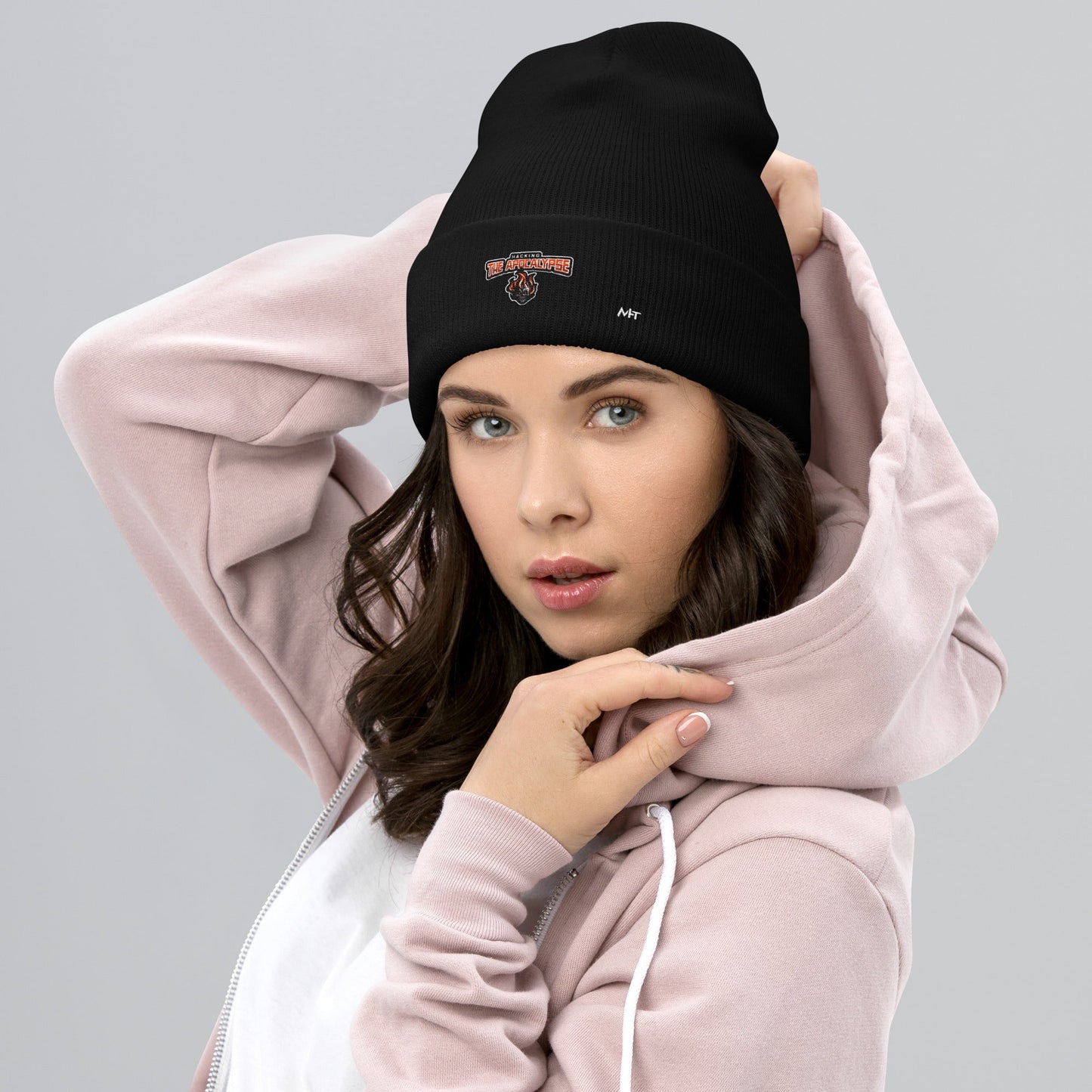 Hacking the Apocalypse V1 - Cuffed Beanie by DarkByteGear