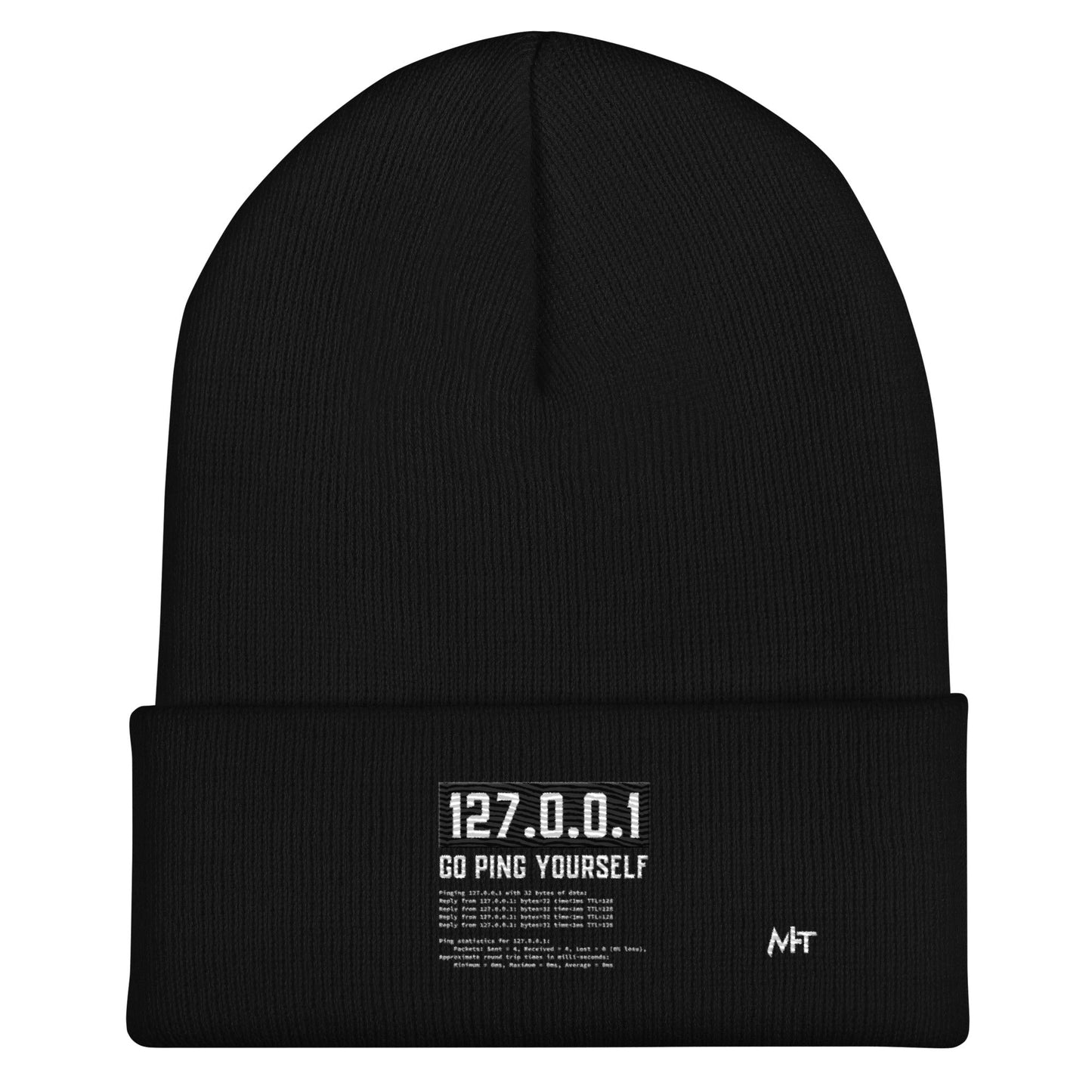 Go ping yourself - Cuffed Beanie by DarkByteGear