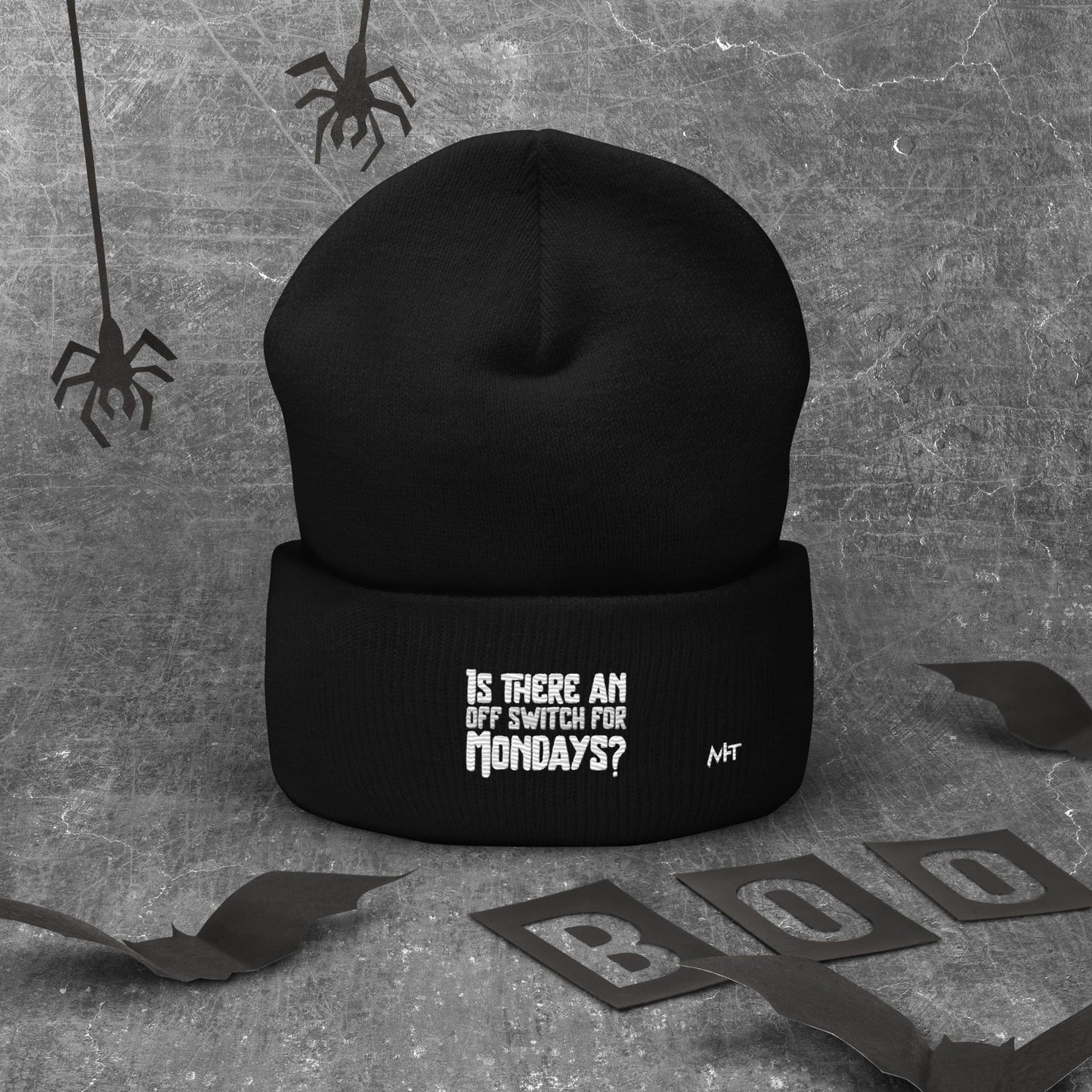 Is there an OFF switch for Mondays? - Cuffed Beanie by DarkByteGear
