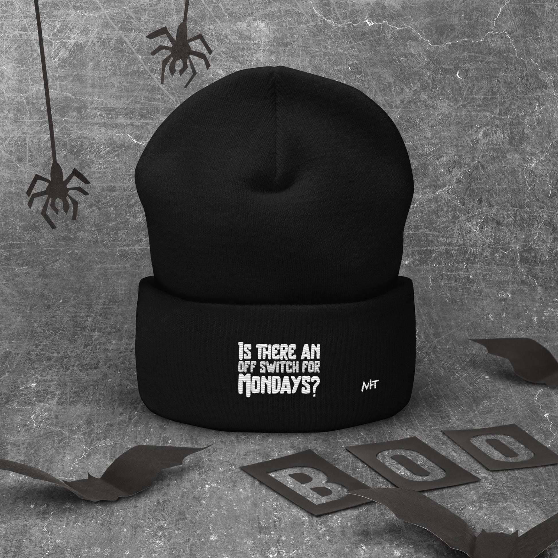 Is there an OFF switch for Mondays? - Cuffed Beanie by DarkByteGear