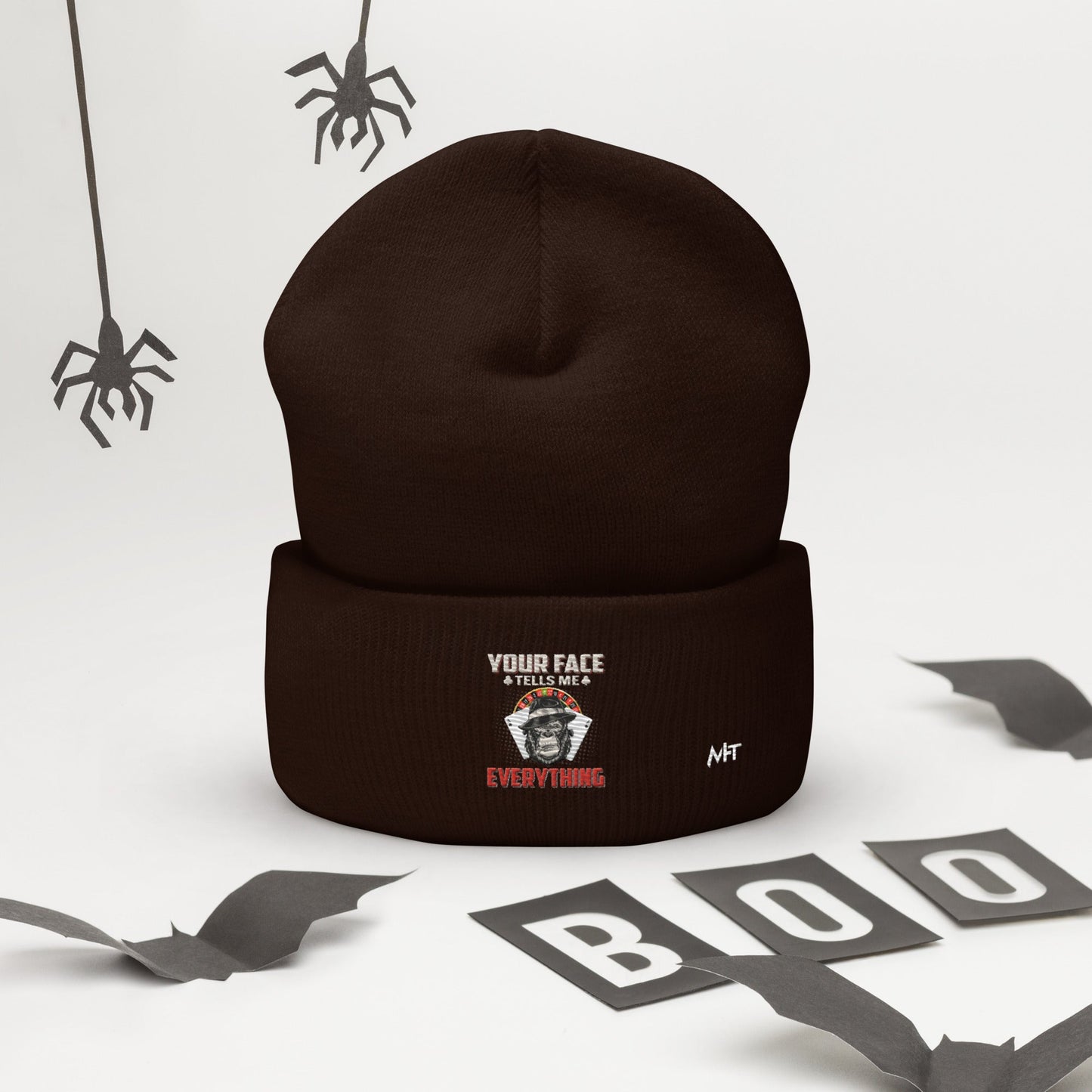Your Face Tells me Everything - Cuffed Beanie by DarkByteGear