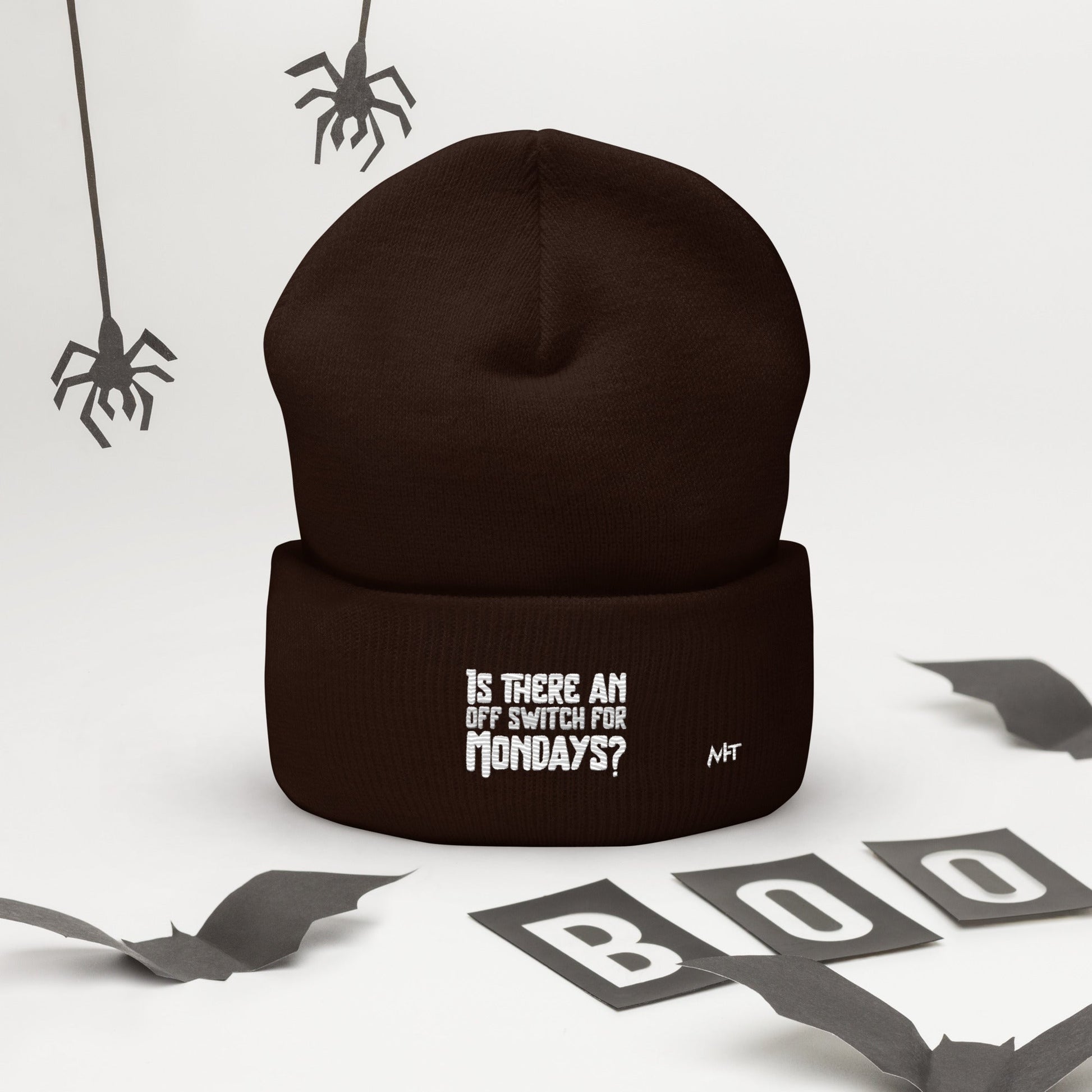 Is there an OFF switch for Mondays? - Cuffed Beanie by DarkByteGear