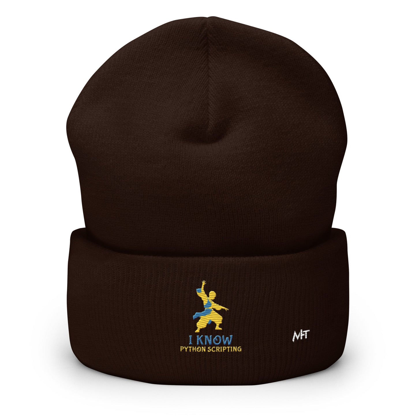I Know Python Scripting - Cuffed Beanie by DarkByteGear