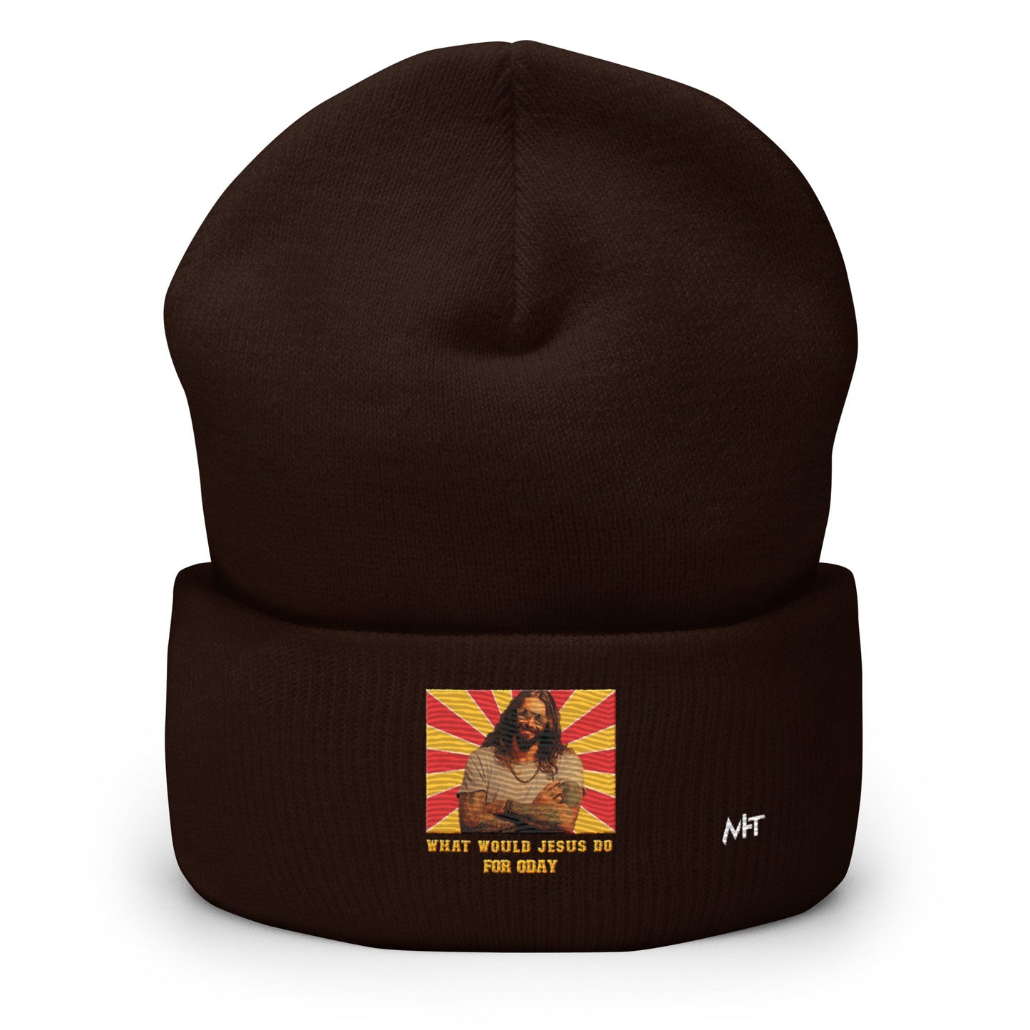 What would Jesus do for 0day v1 - Cuffed Beanie by DarkByteGear