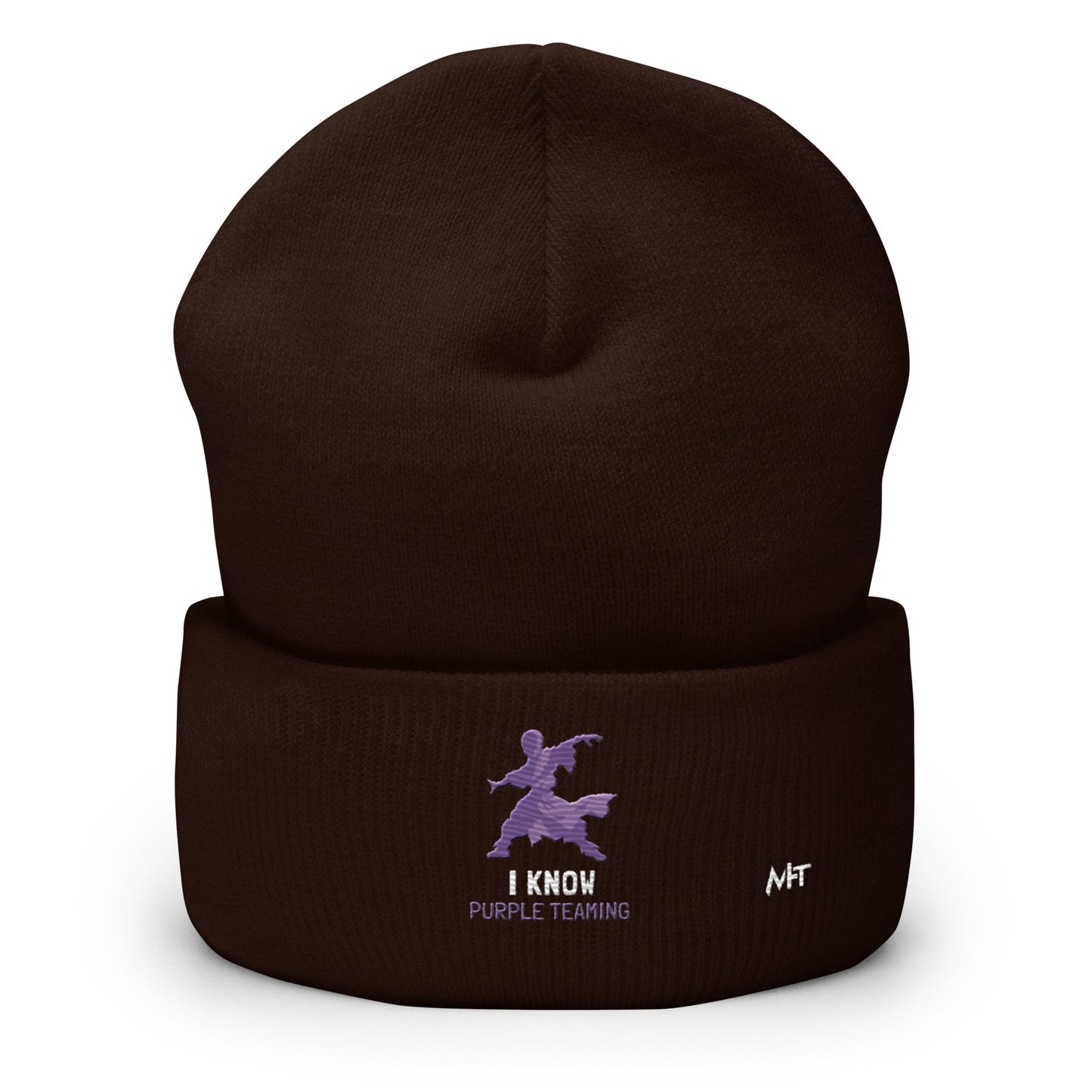 I Know Purple Teaming - Cuffed Beanie by DarkByteGear