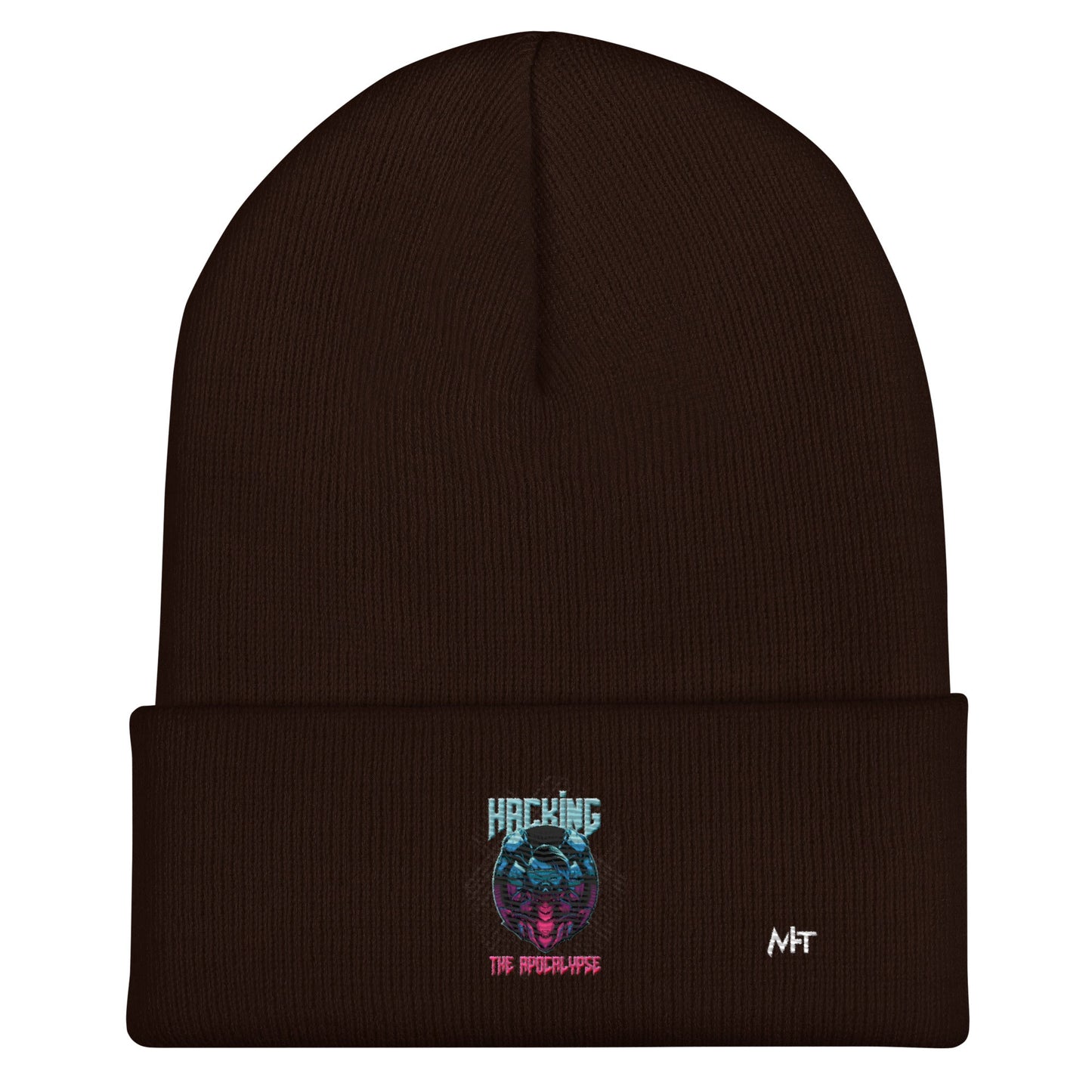 Hacking the apocalypse V2 - Cuffed Beanie by DarkByteGear