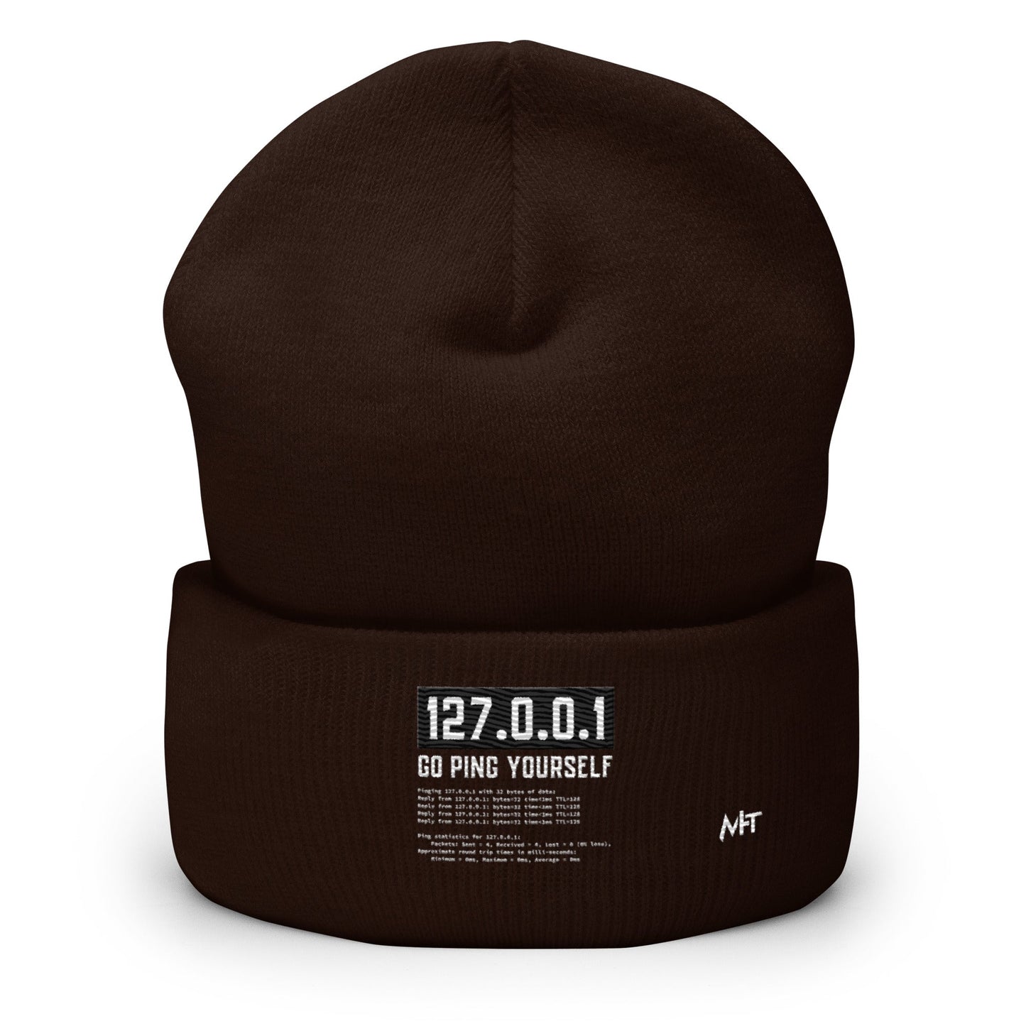 Go ping yourself - Cuffed Beanie by DarkByteGear