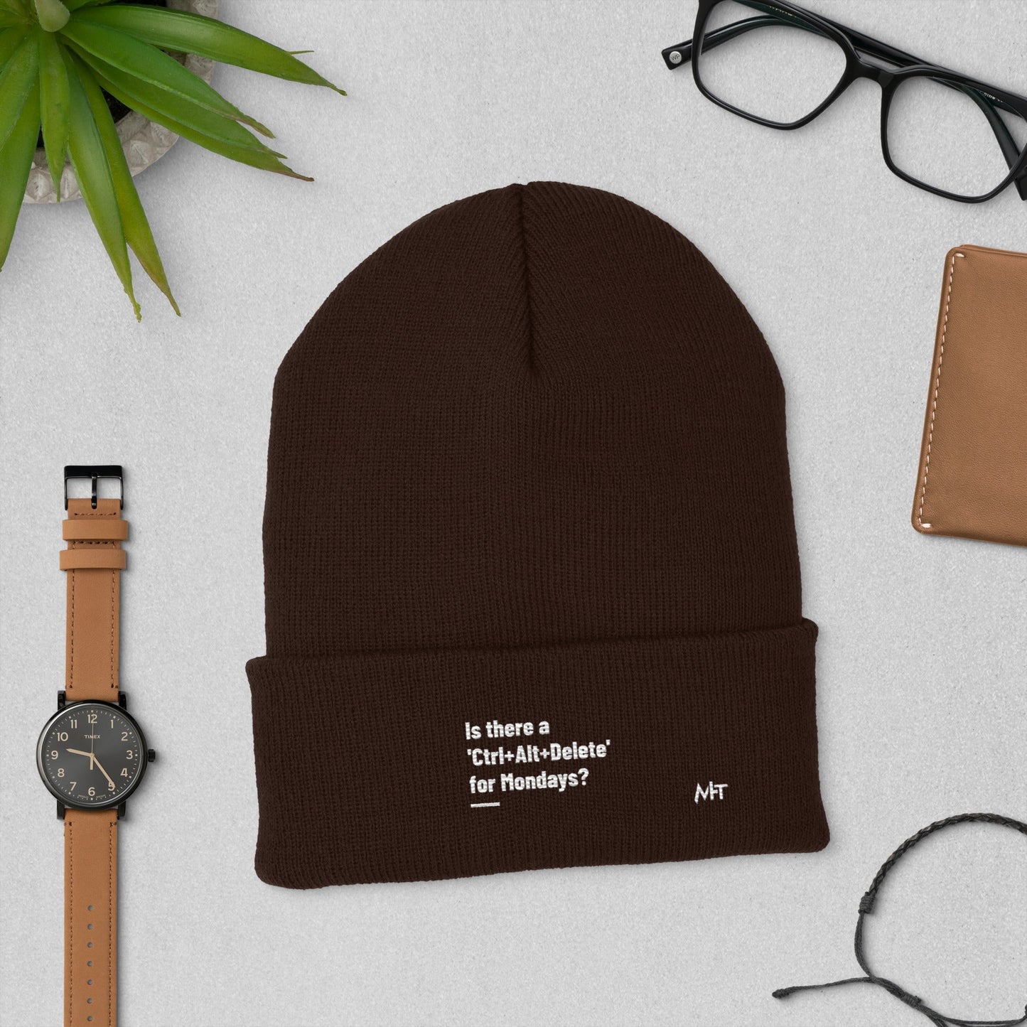 Is there a 'Ctrl+Alt+Delete' for Mondays? - Cuffed Beanie by DarkByteGear