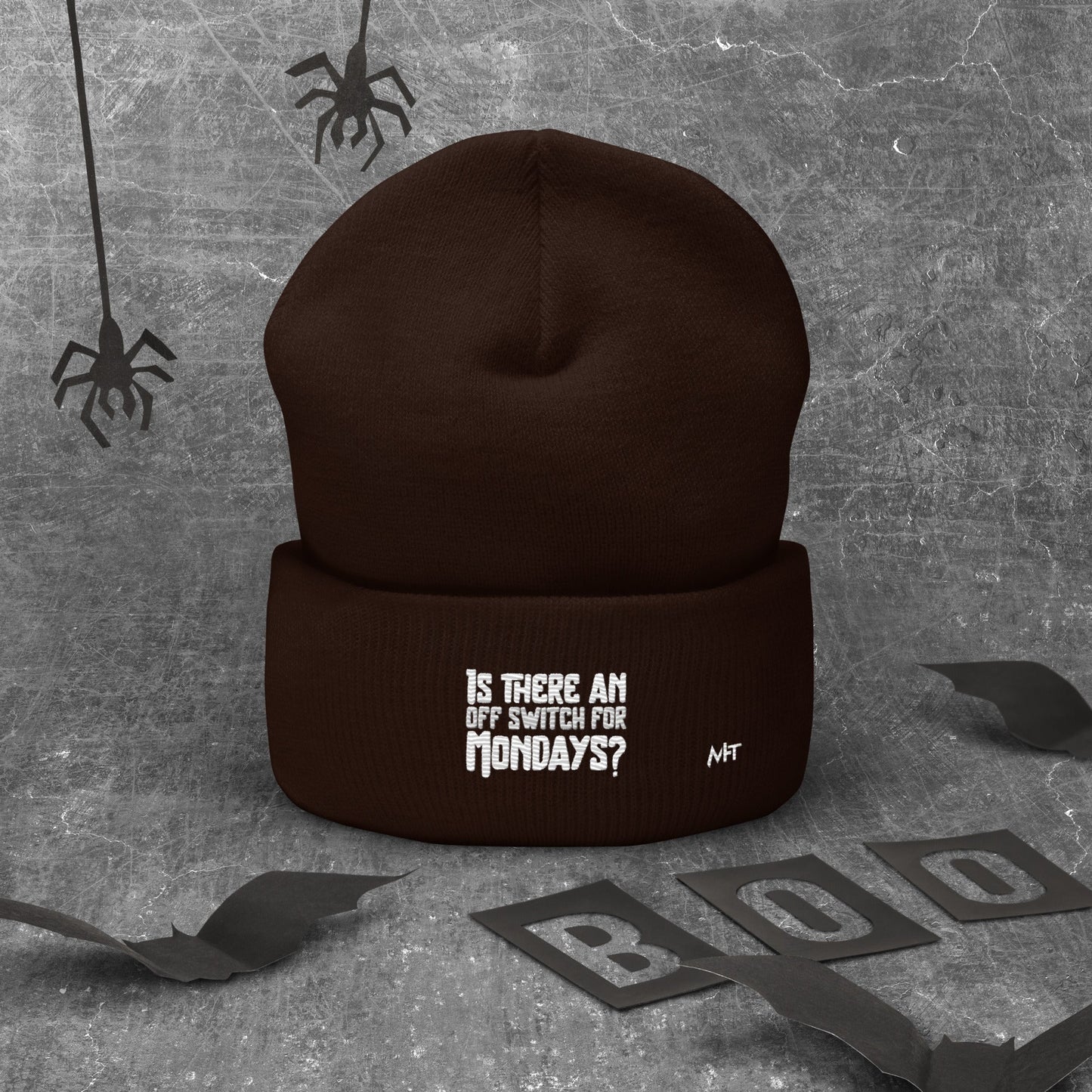 Is there an OFF switch for Mondays? - Cuffed Beanie by DarkByteGear