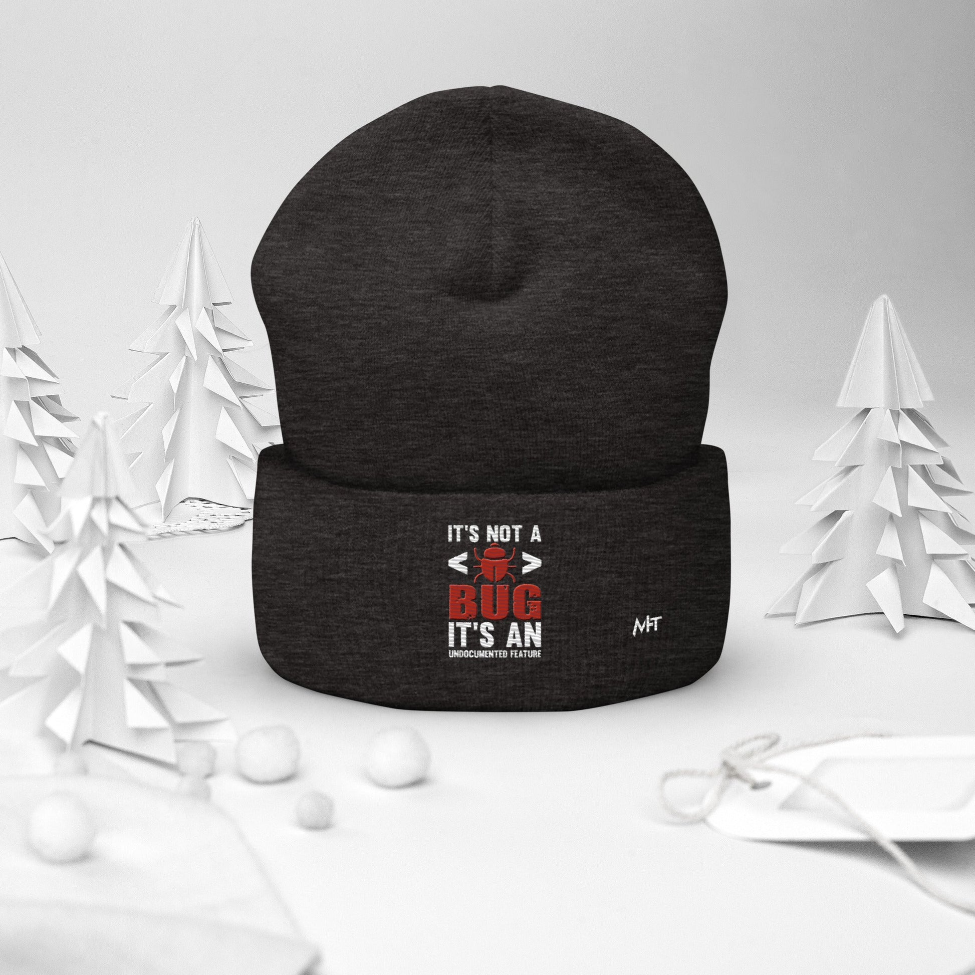 It's not a Bug; it's an Undocumented Feature - Cuffed Beanie by DarkByteGear