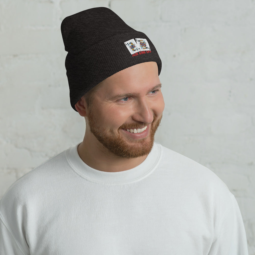 Jack King Off - Cuffed Beanie by DarkByteGear