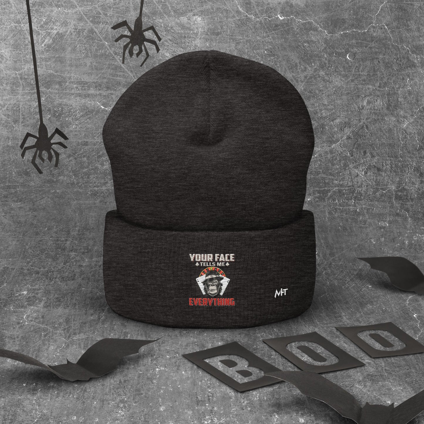 Your Face Tells me Everything - Cuffed Beanie by DarkByteGear