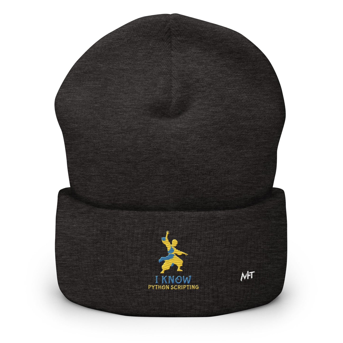 I Know Python Scripting - Cuffed Beanie by DarkByteGear