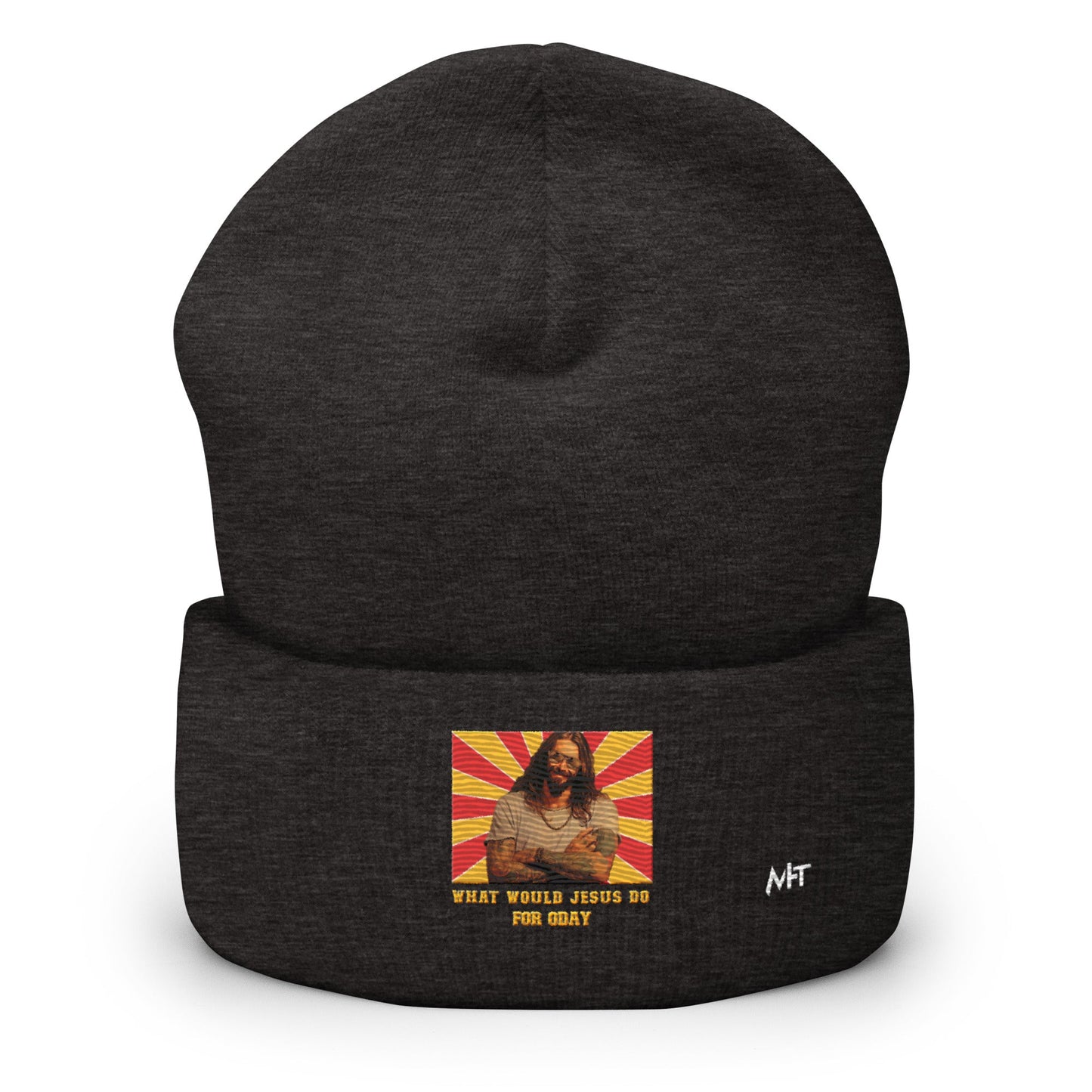 What would Jesus do for 0day v1 - Cuffed Beanie by DarkByteGear