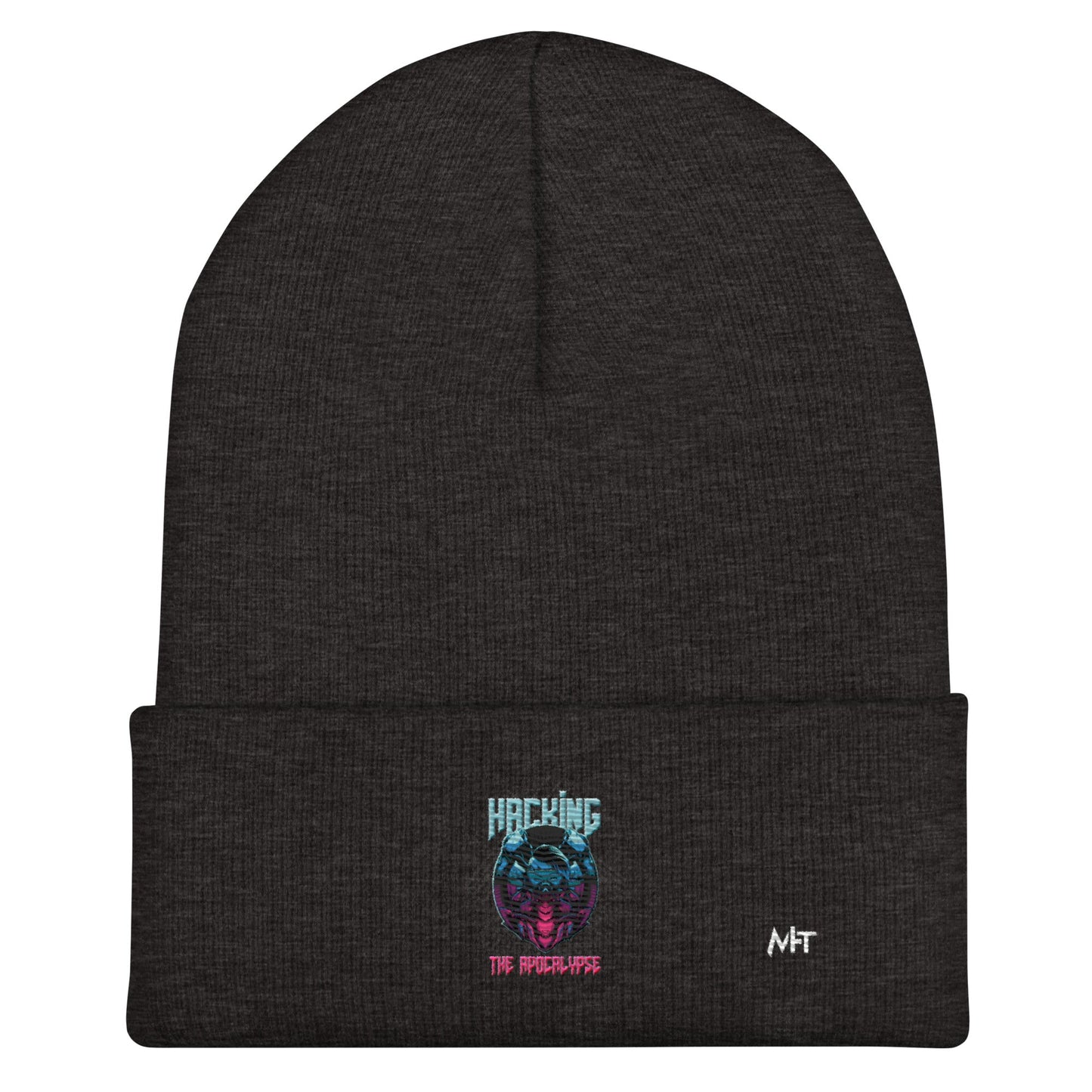 Hacking the apocalypse V2 - Cuffed Beanie by DarkByteGear