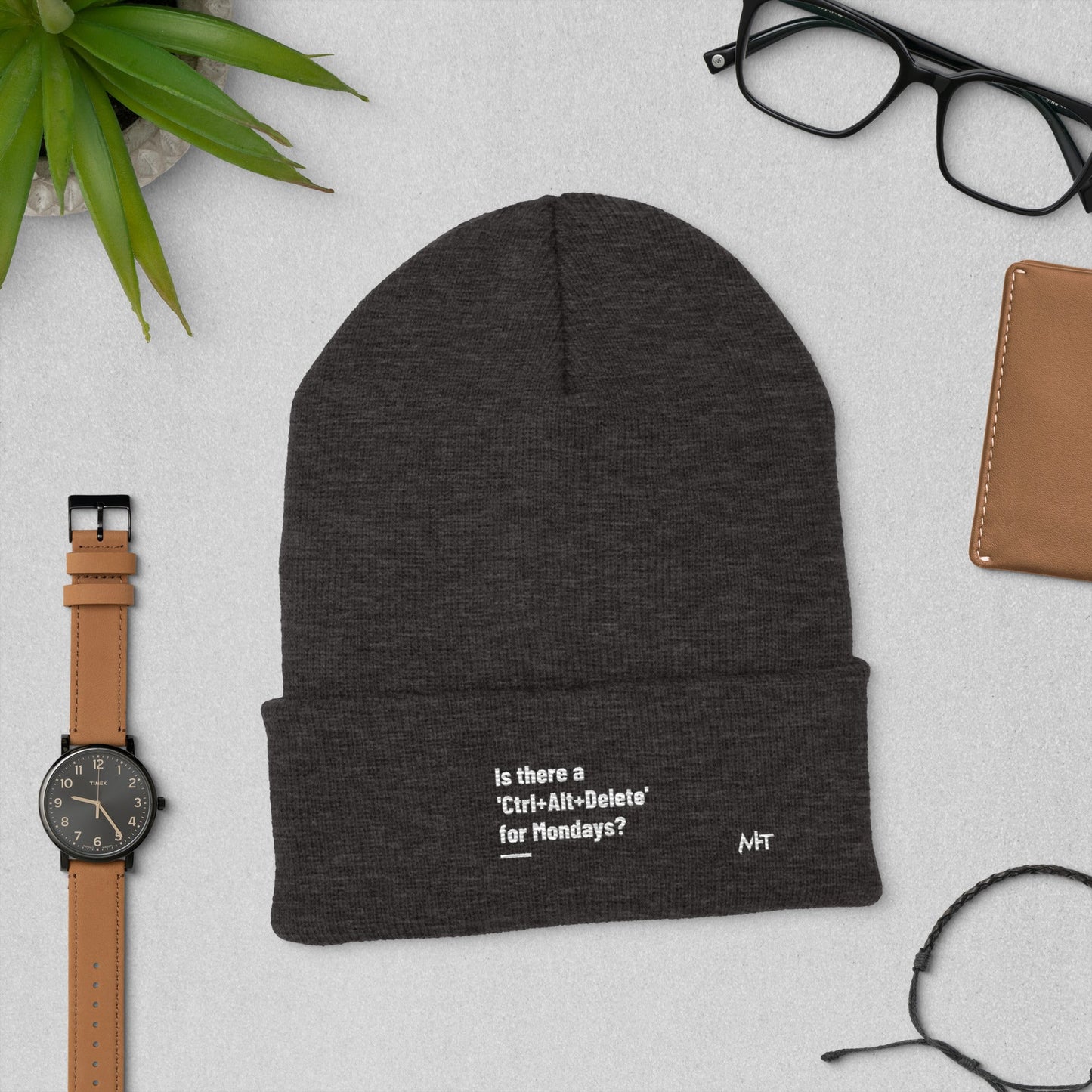 Is there a 'Ctrl+Alt+Delete' for Mondays? - Cuffed Beanie by DarkByteGear